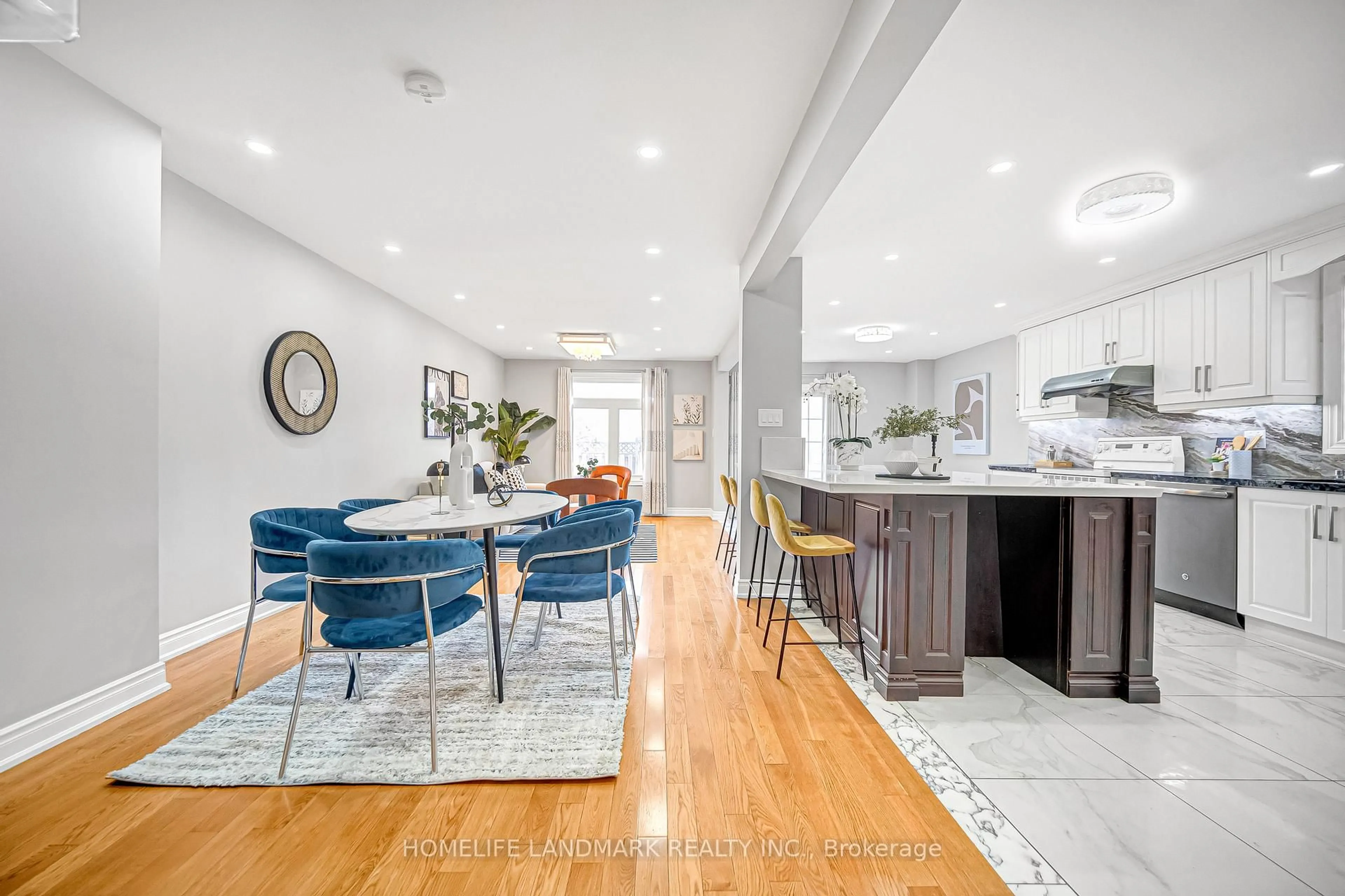 Open concept kitchen, unknown for 35 Mary Pearson Dr, Markham Ontario L3S 2Y9