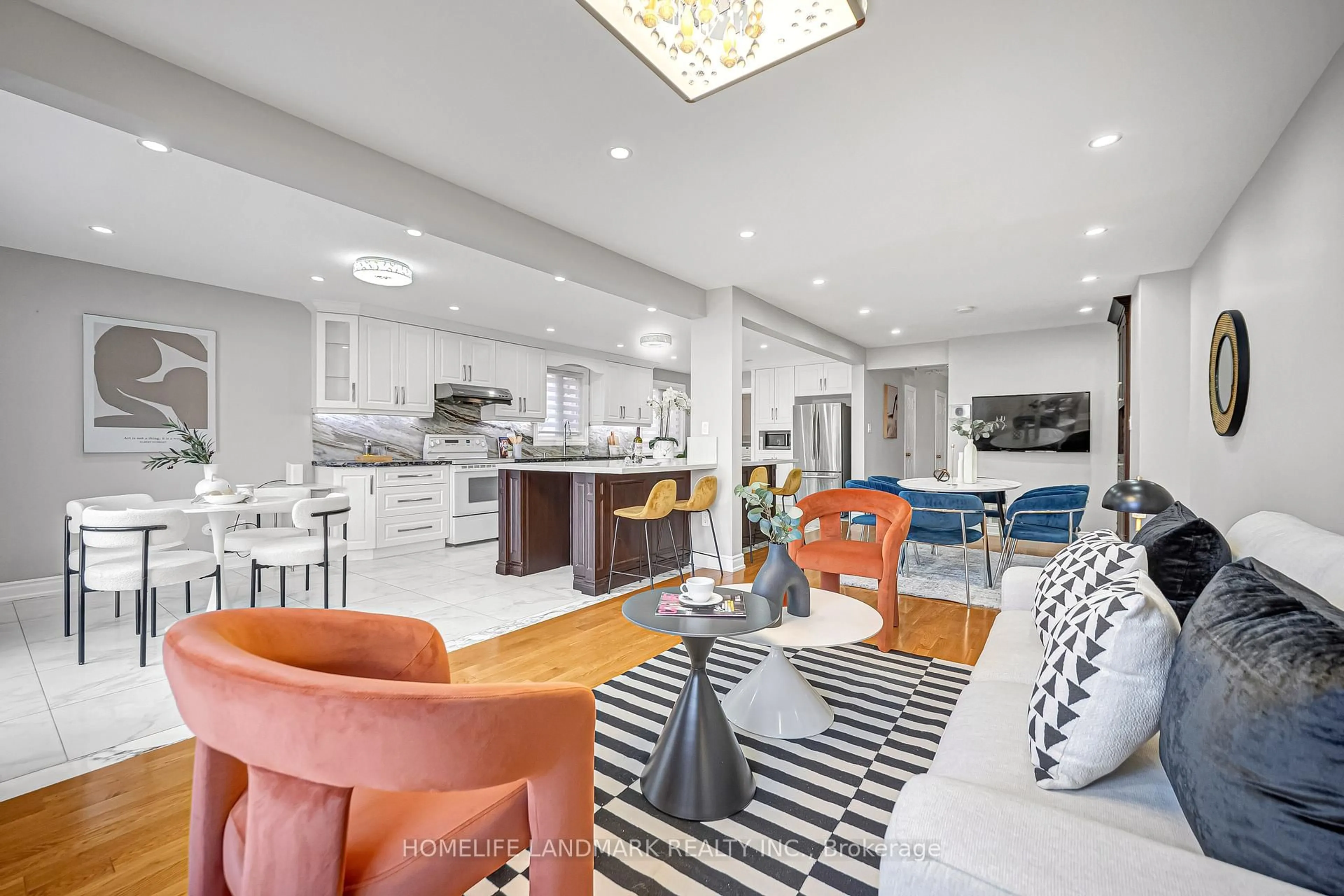 Open concept kitchen, unknown for 35 Mary Pearson Dr, Markham Ontario L3S 2Y9