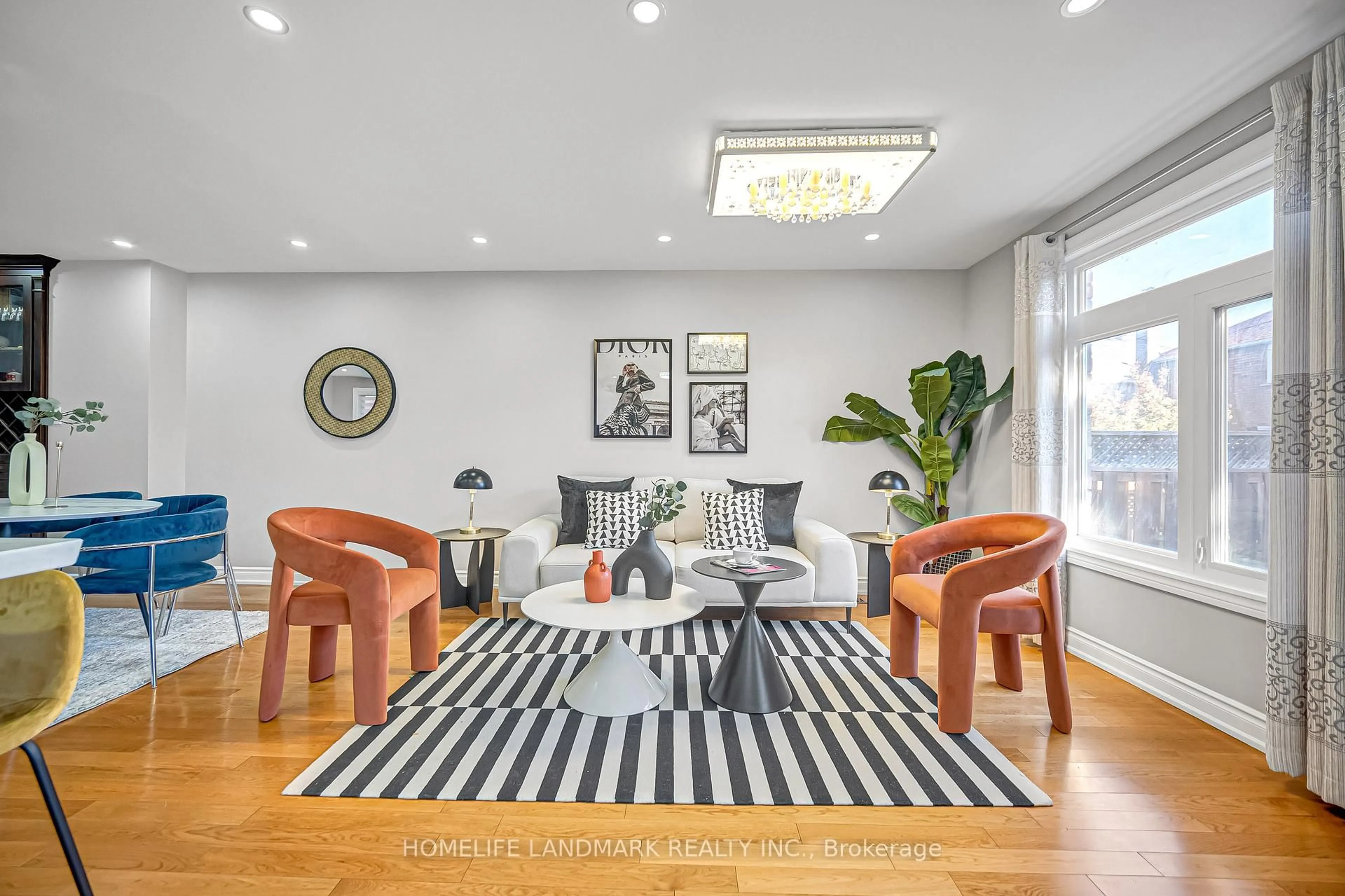 Living room with furniture, unknown for 35 Mary Pearson Dr, Markham Ontario L3S 2Y9