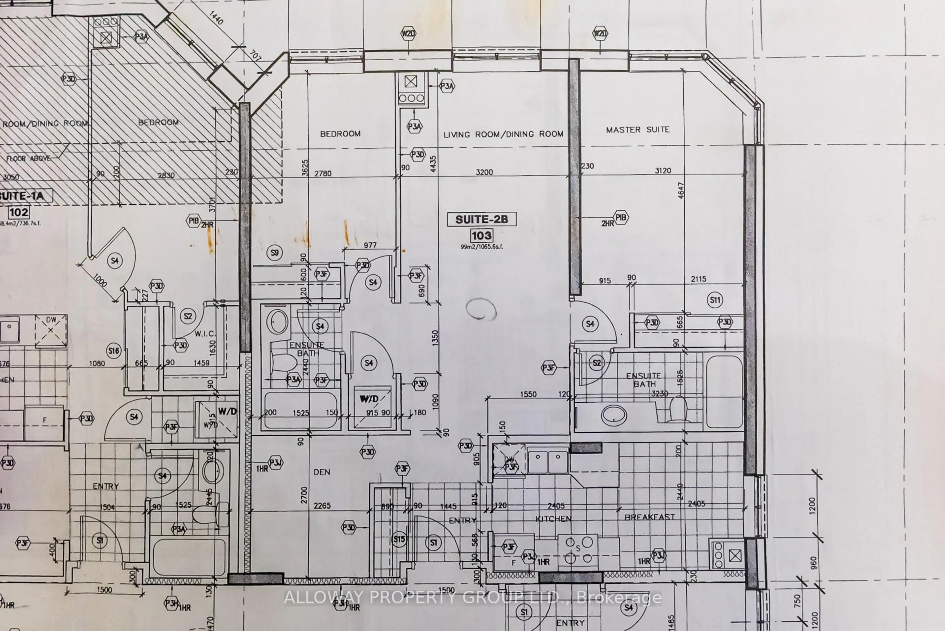Floor plan for 130 Pond Dr #103, Markham Ontario L3T 7W5