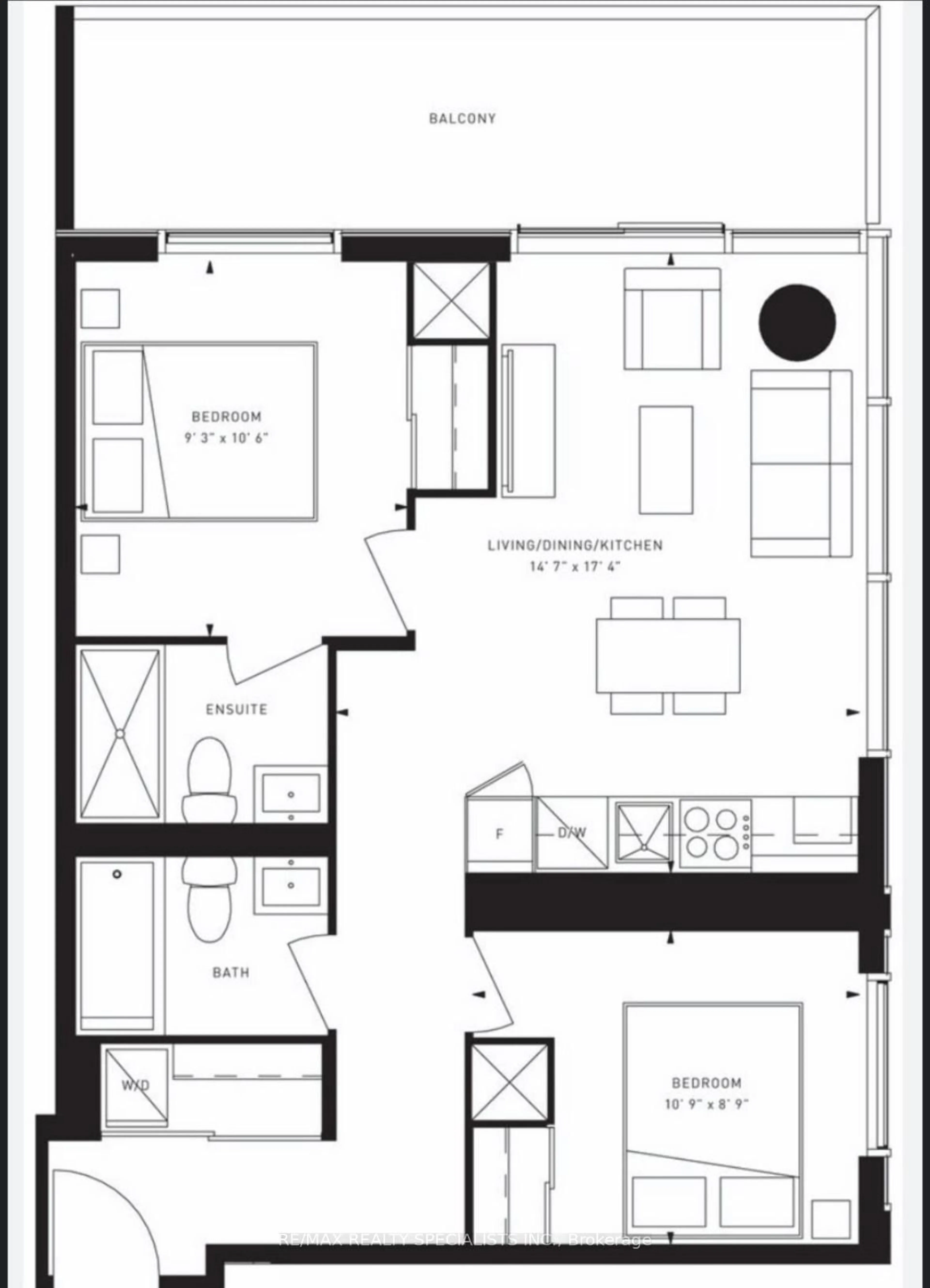 Floor plan for 7890 Jane St #5609, Vaughan Ontario L4K 0K9