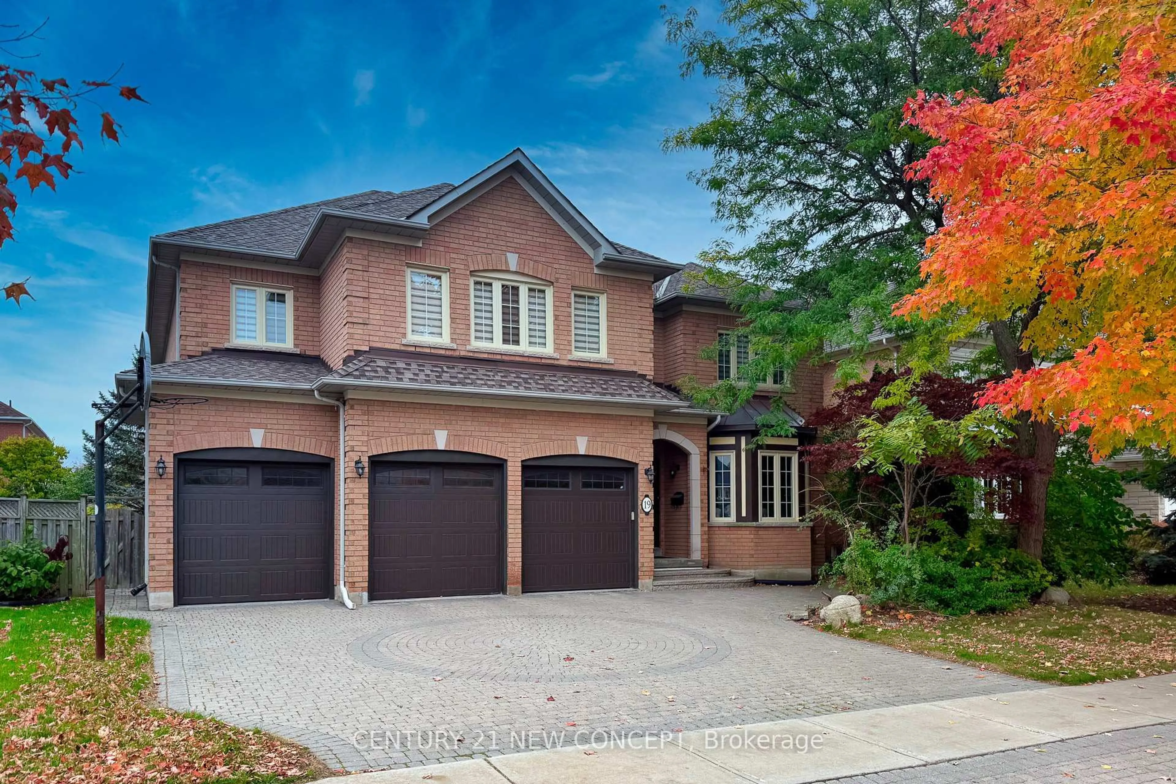 Home with brick exterior material, street for 19 Silver Fir St, Richmond Hill Ontario L4B 3R5