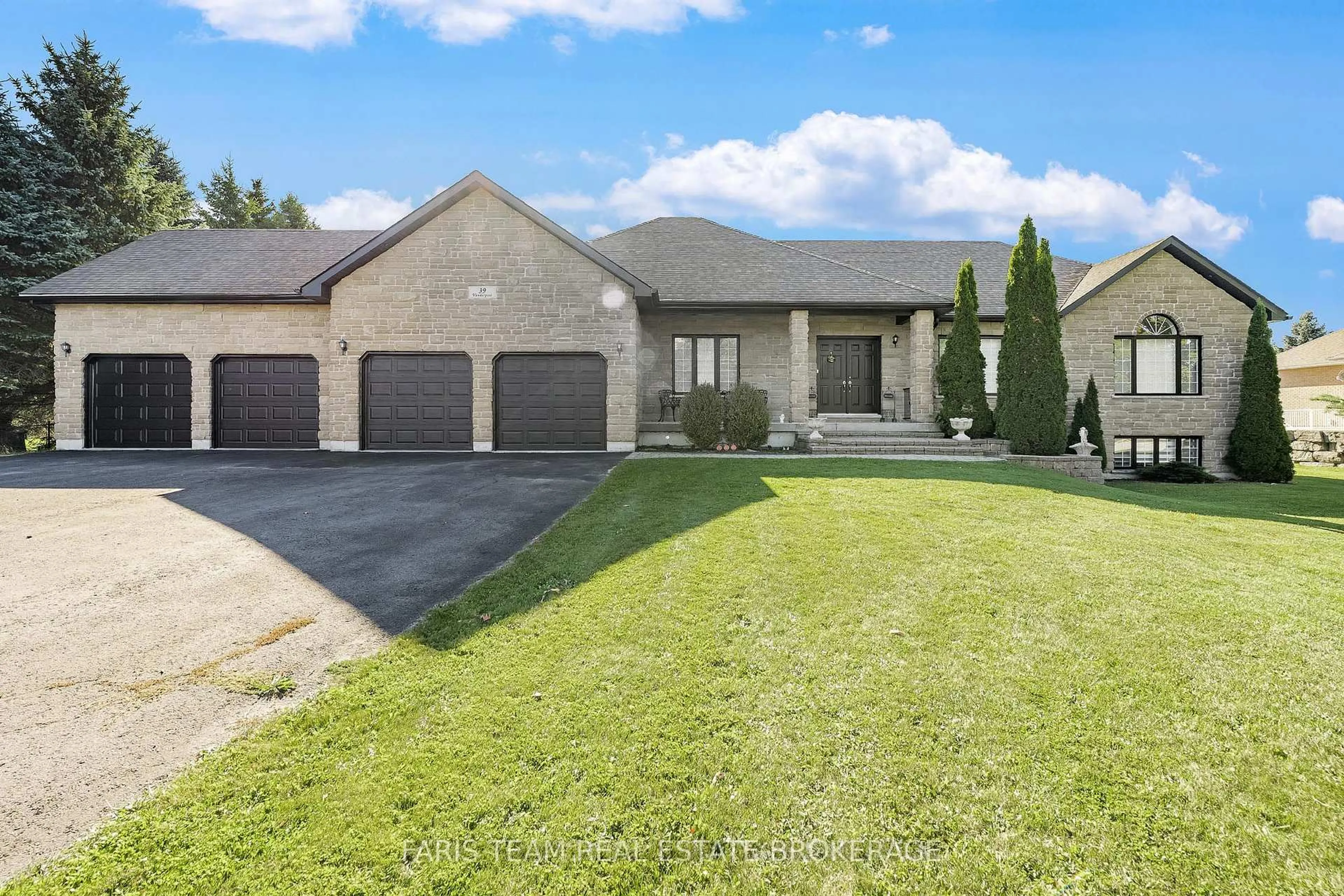 Home with brick exterior material, street for 39 Vanderpost Cres, Essa Ontario L0L 2N0