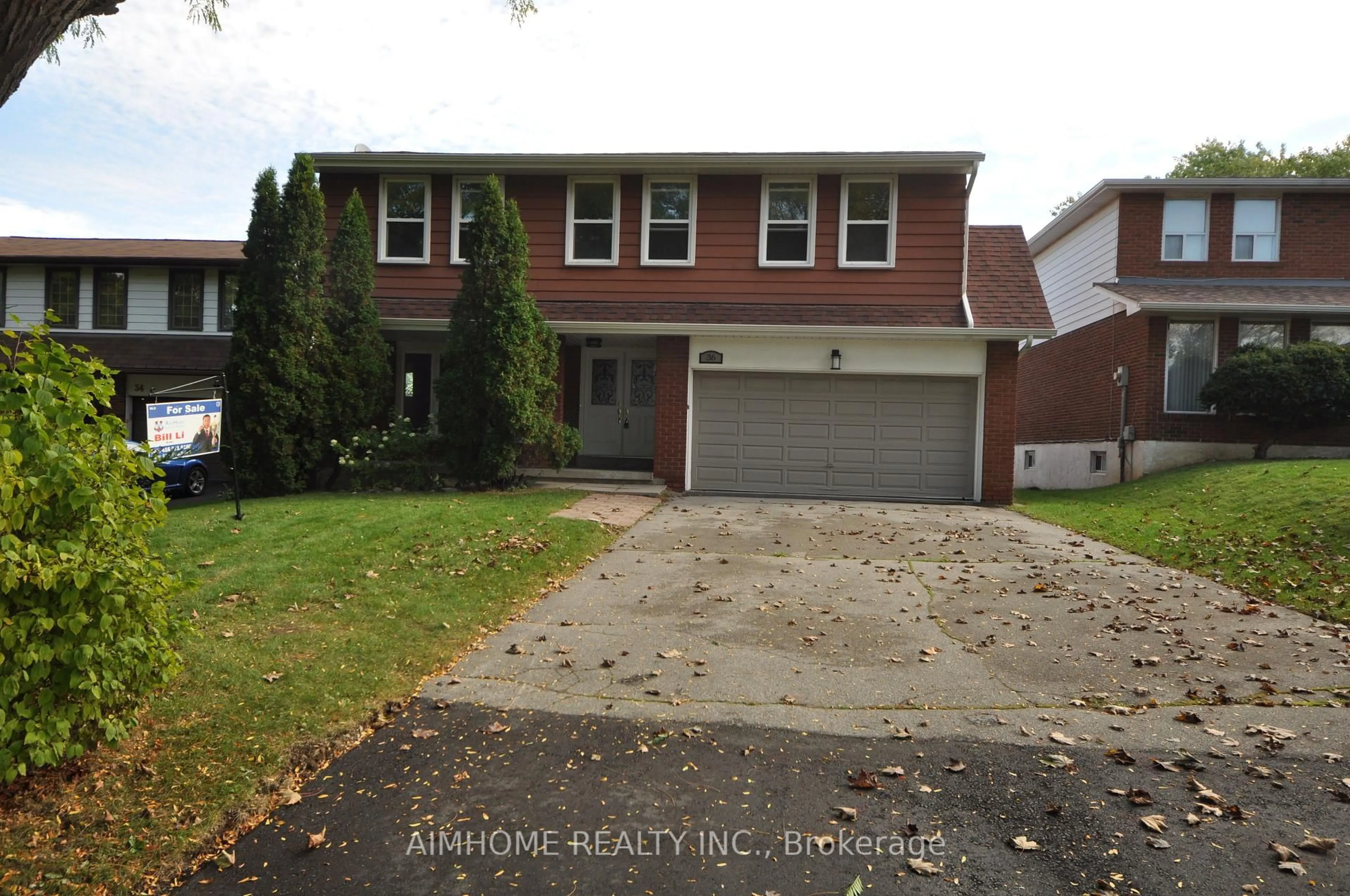 Home with brick exterior material, street for 36 Flowervale Rd, Markham Ontario L3T 4J4