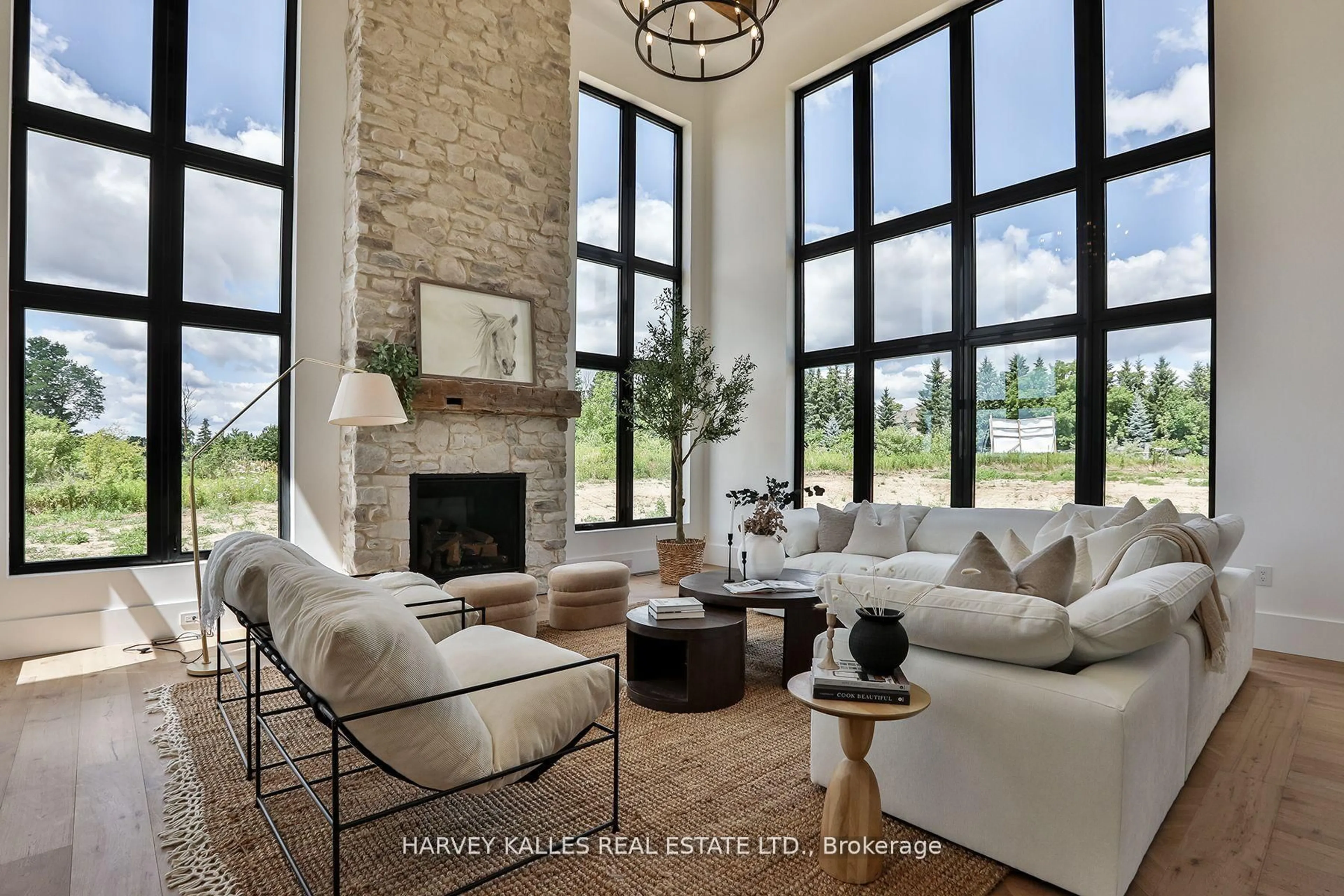 Living room with furniture, ceramic/tile floor for 18 Lincolnville Lane, Whitchurch-Stouffville Ontario L4A 7X4