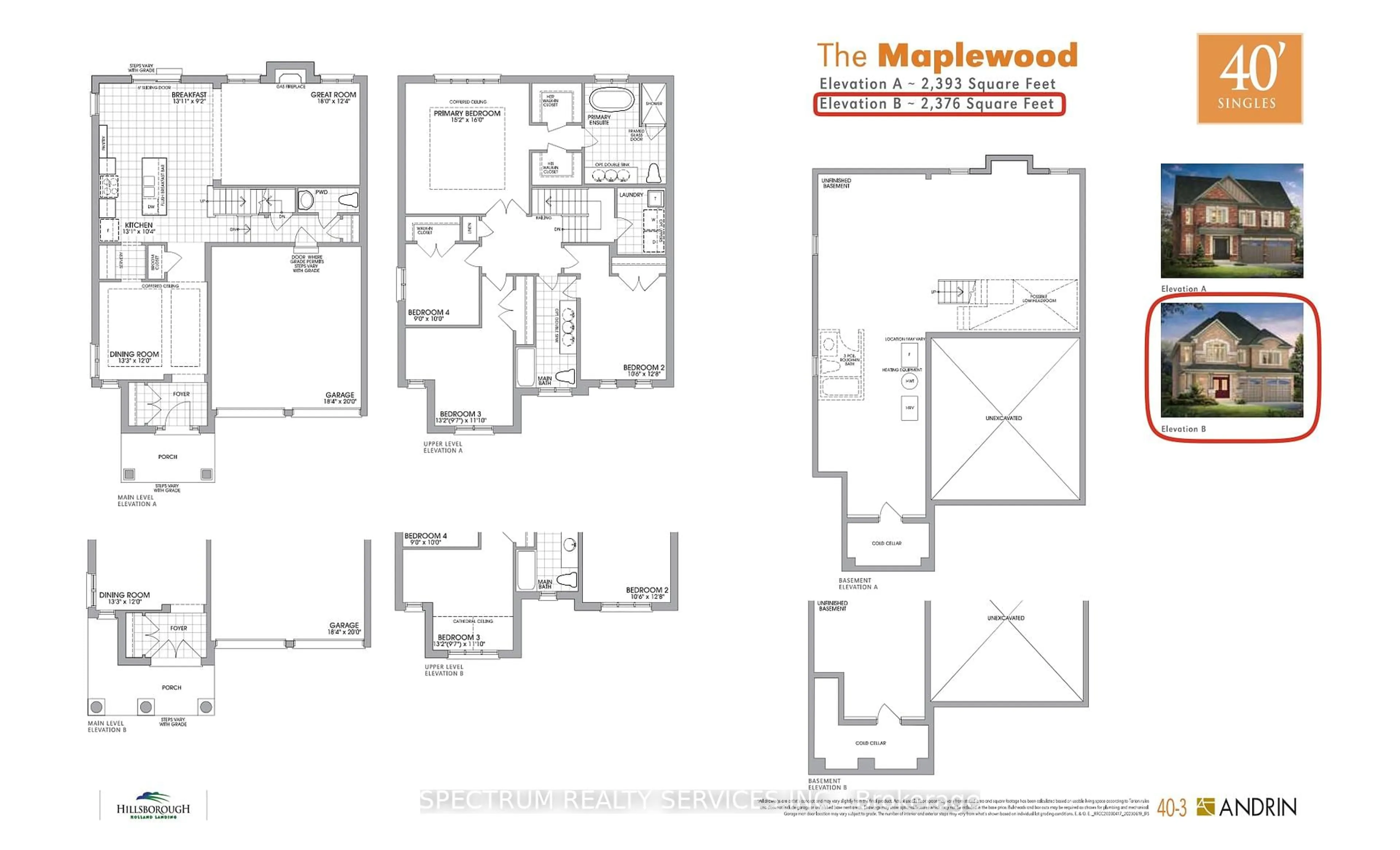 Floor plan for 184 Dog Wood Blvd, East Gwillimbury Ontario L9N 0X2
