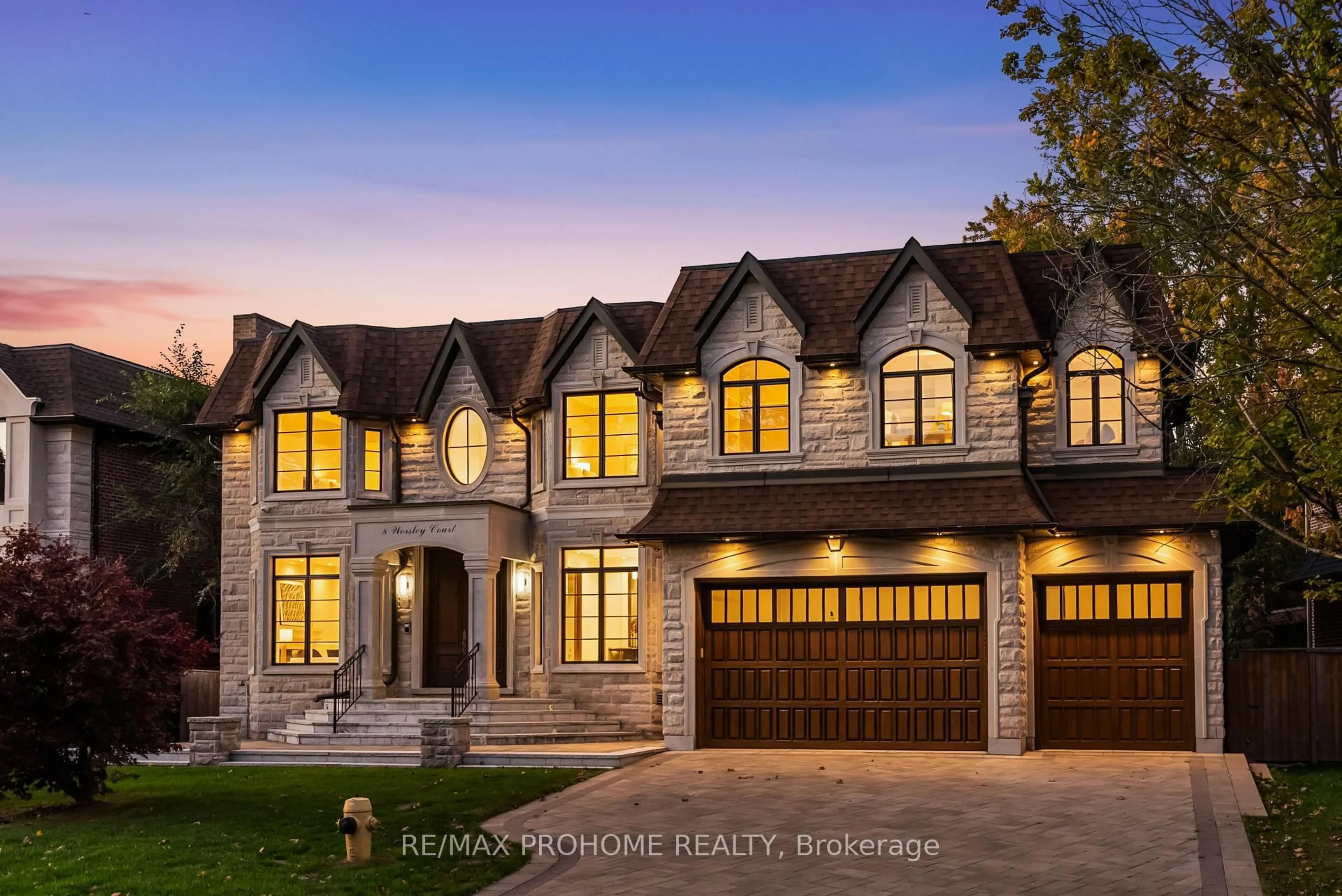 Home with brick exterior material, street for 8 Worsley Crt, Markham Ontario L3R 1V4