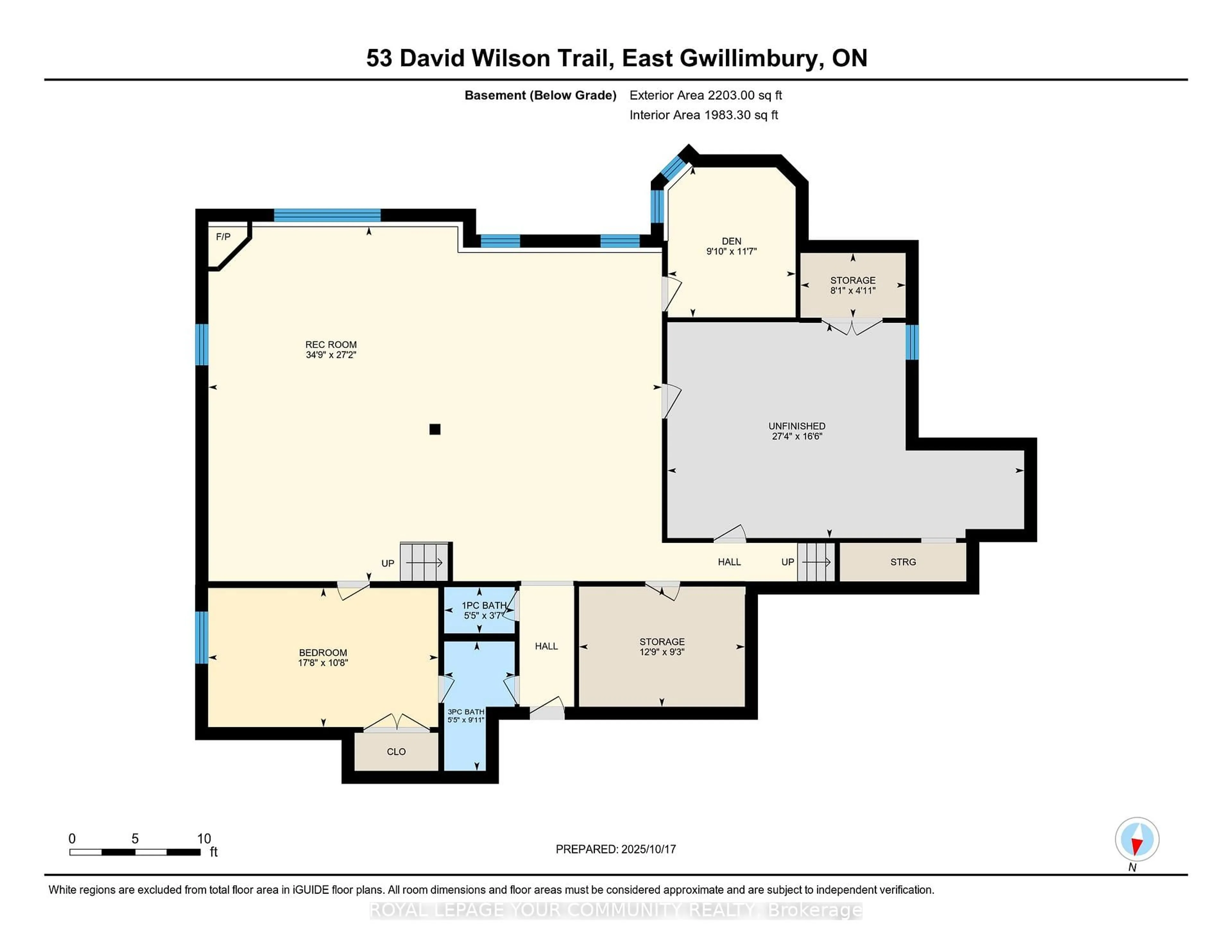 Floor plan for 53 David Willson Tr, East Gwillimbury Ontario L0G 1V0