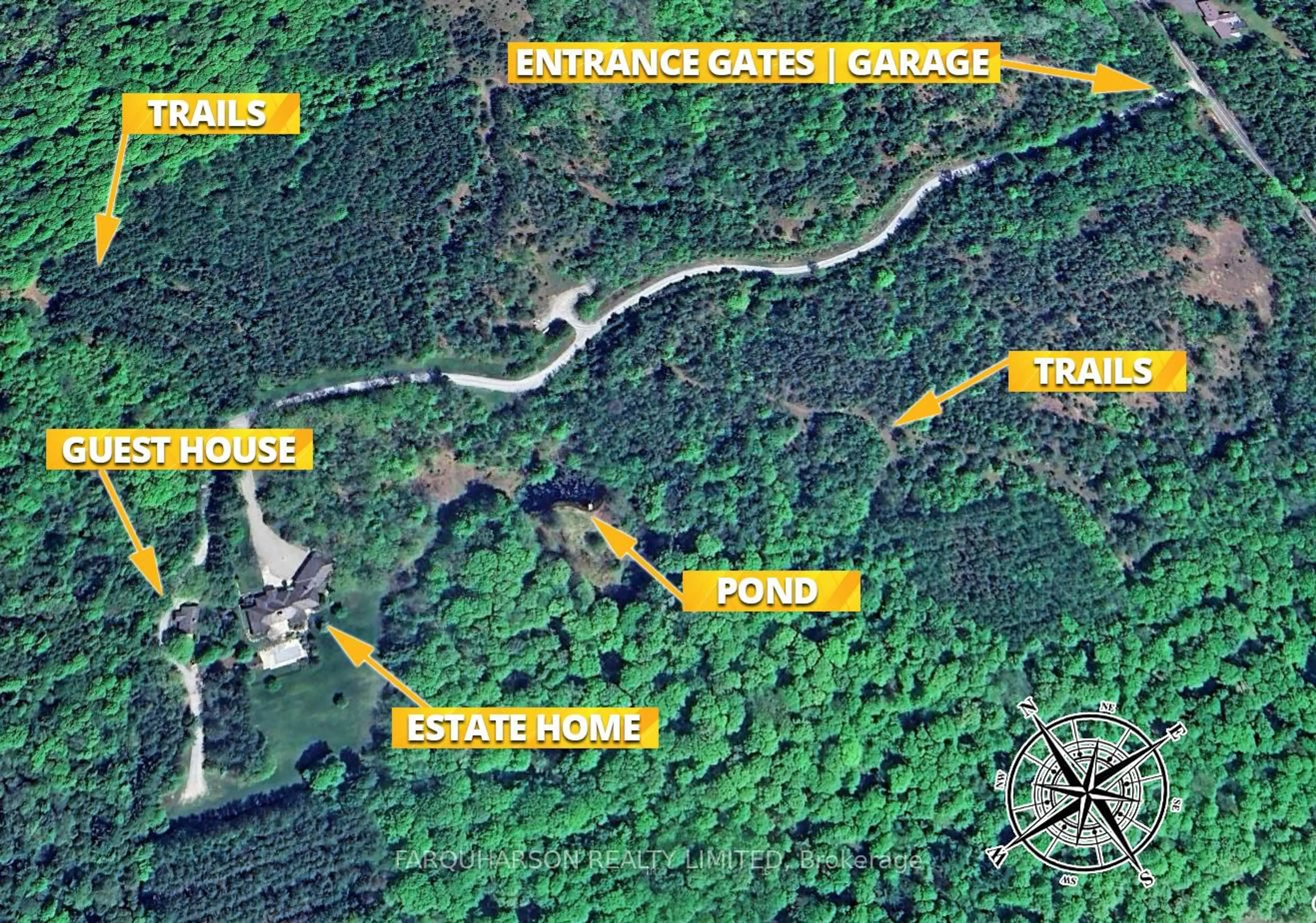 Picture of a map for 7300 Concession 2 Rd, Uxbridge Ontario L9P 0H8