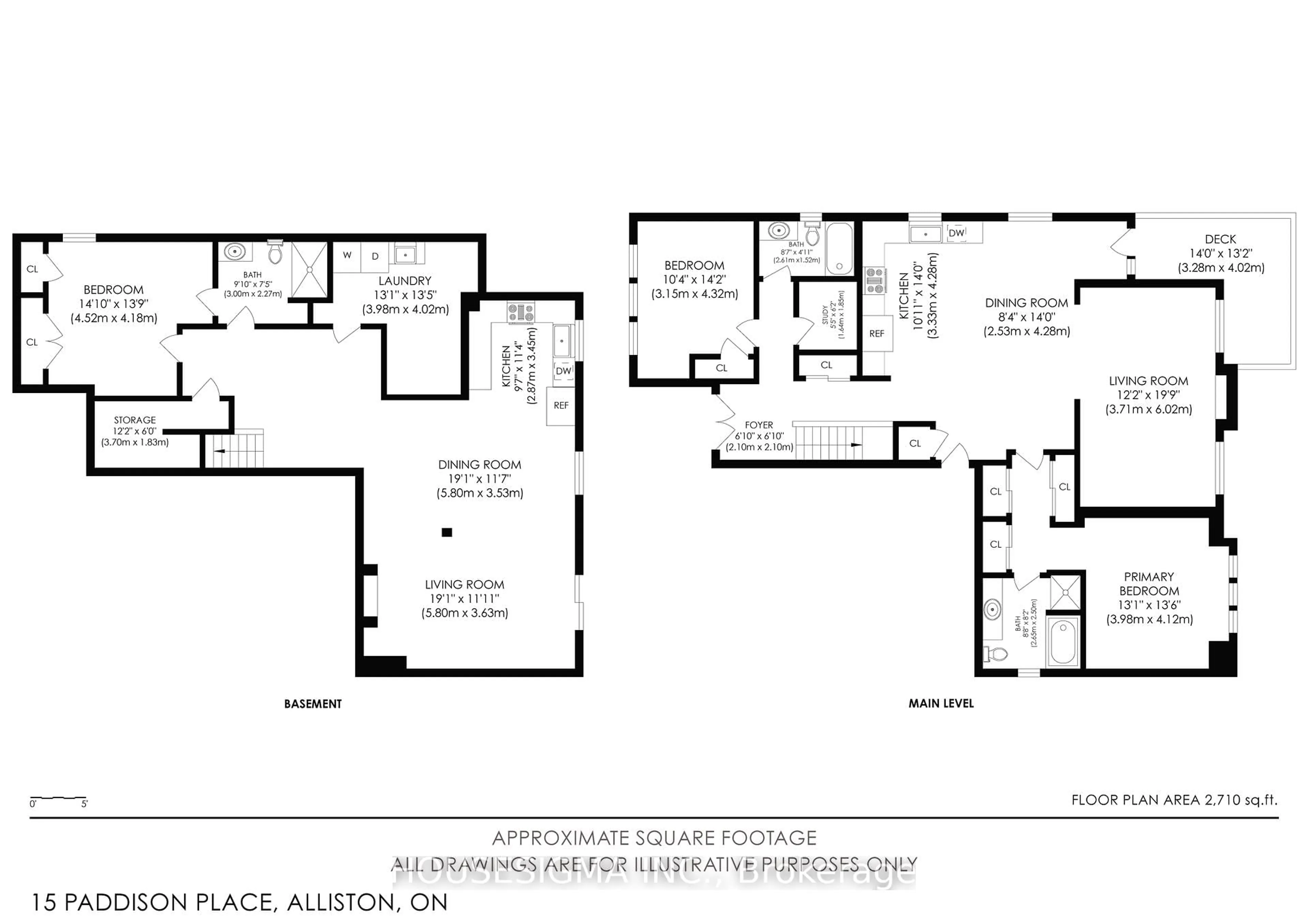 Floor plan for 15 Paddison Pl, New Tecumseth Ontario L9R 0J4