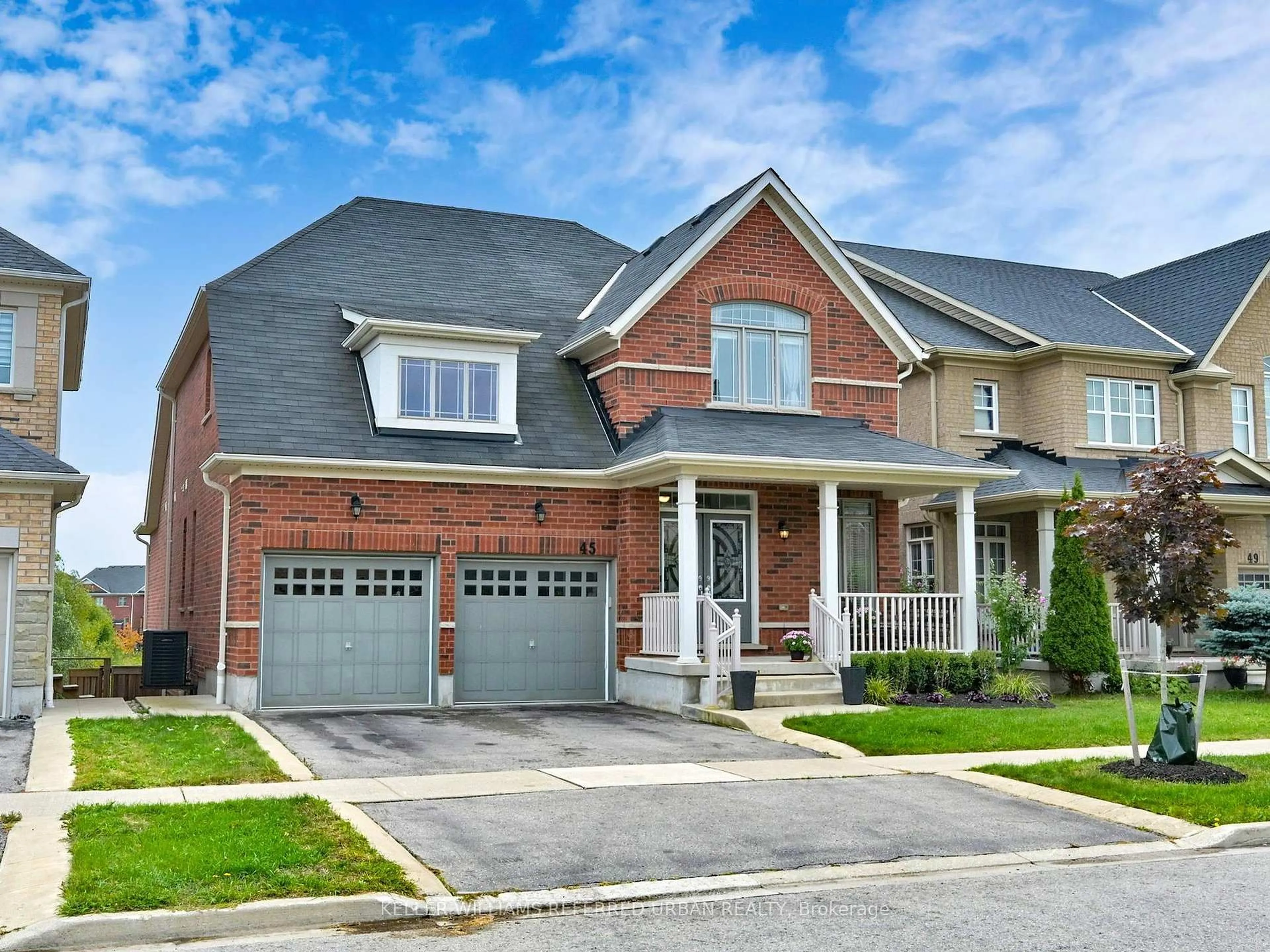 Home with brick exterior material, street for 45 Brookview Dr, Bradford West Gwillimbury Ontario L3Z 0S6
