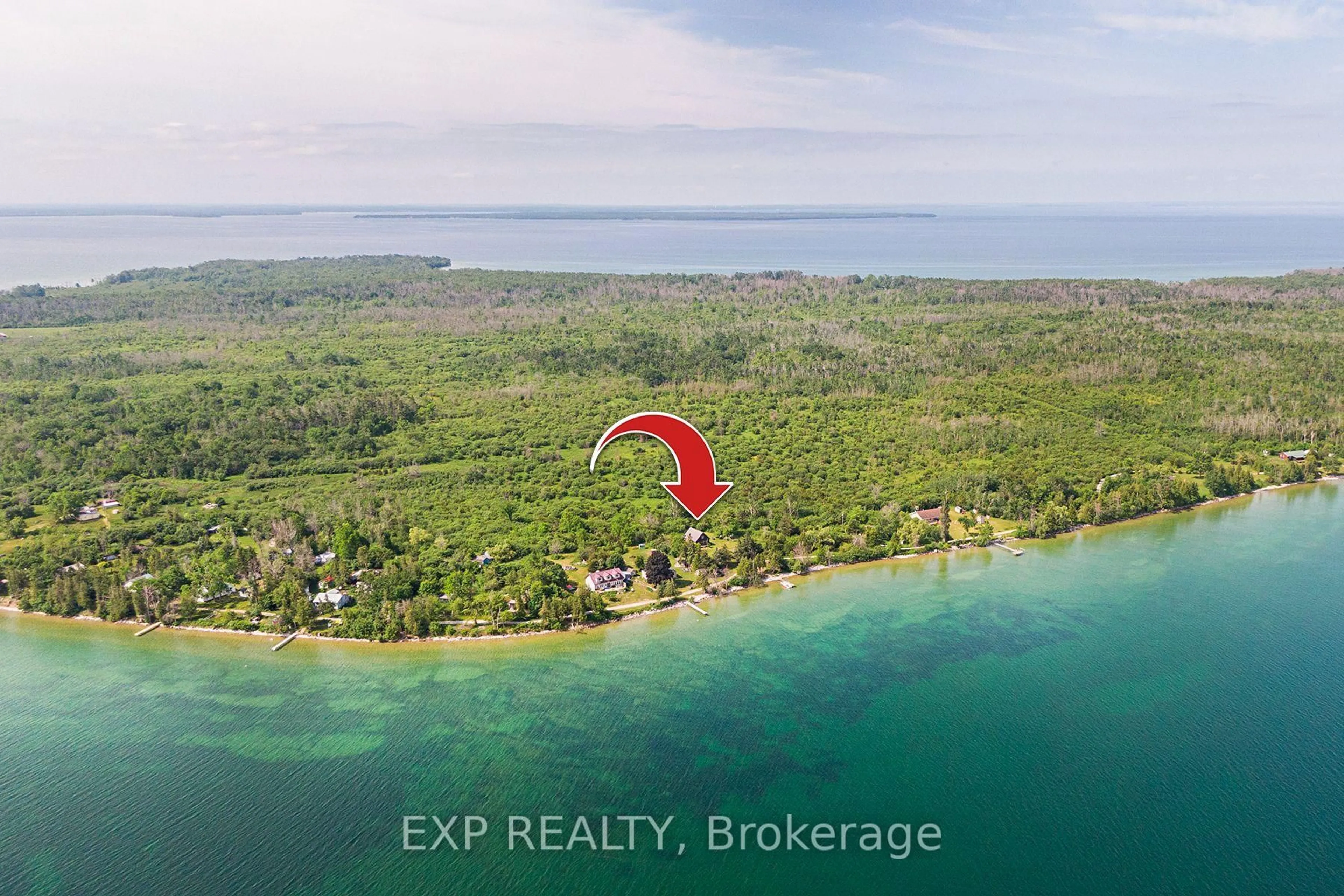 A pic from outside/outdoor area/front of a property/back of a property/a pic from drone, water/lake/river/ocean view for 40658 Shore Rd, Brock Ontario L0K 1A0