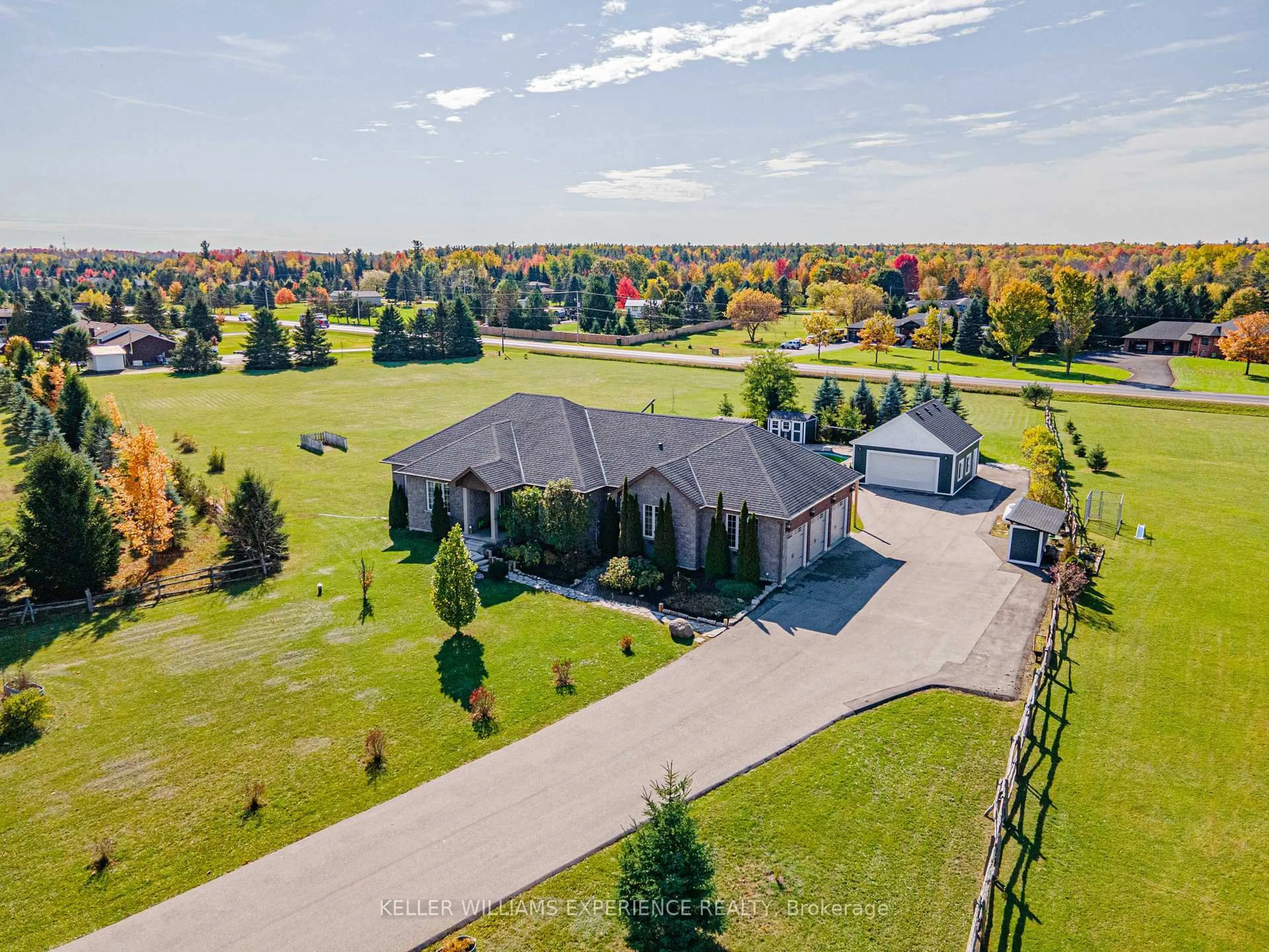 A pic from outside/outdoor area/front of a property/back of a property/a pic from drone, unknown for 2 Harry Parker Pl, Adjala-Tosorontio Ontario L0M 1J0