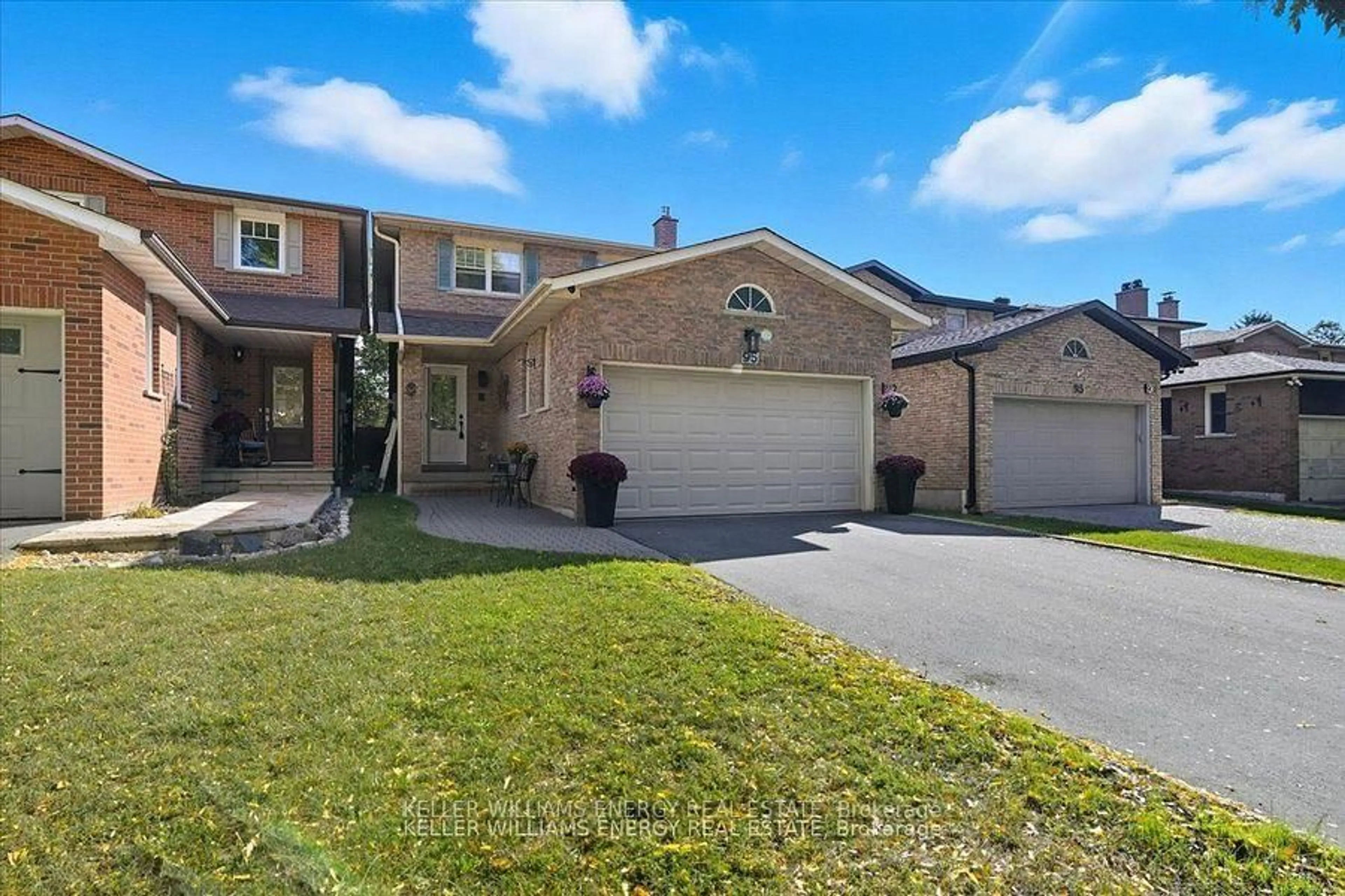 Home with brick exterior material, street for 95 Delmark Blvd, Markham Ontario L3P 3Z7
