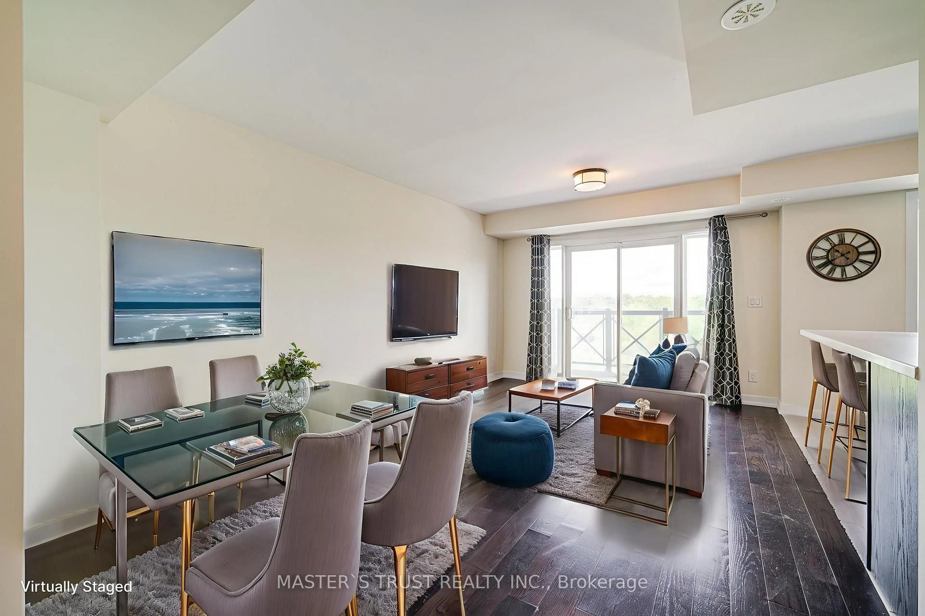 Living room with furniture, unknown for 30 Dunsheath Way #507, Markham Ontario L6B 1N3