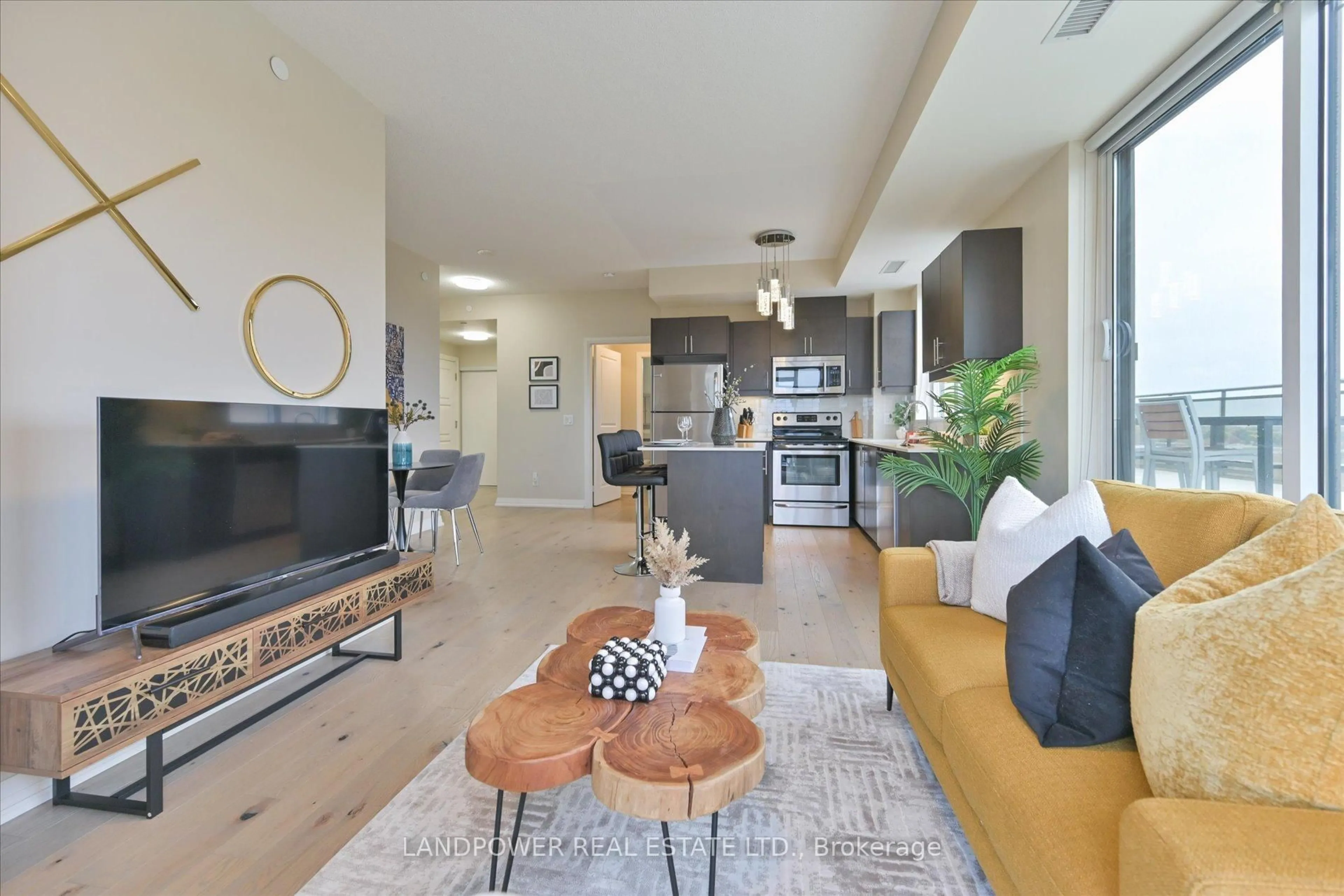 Living room with furniture, unknown for 9500 Markham Rd #805, Markham Ontario L6E 0N7