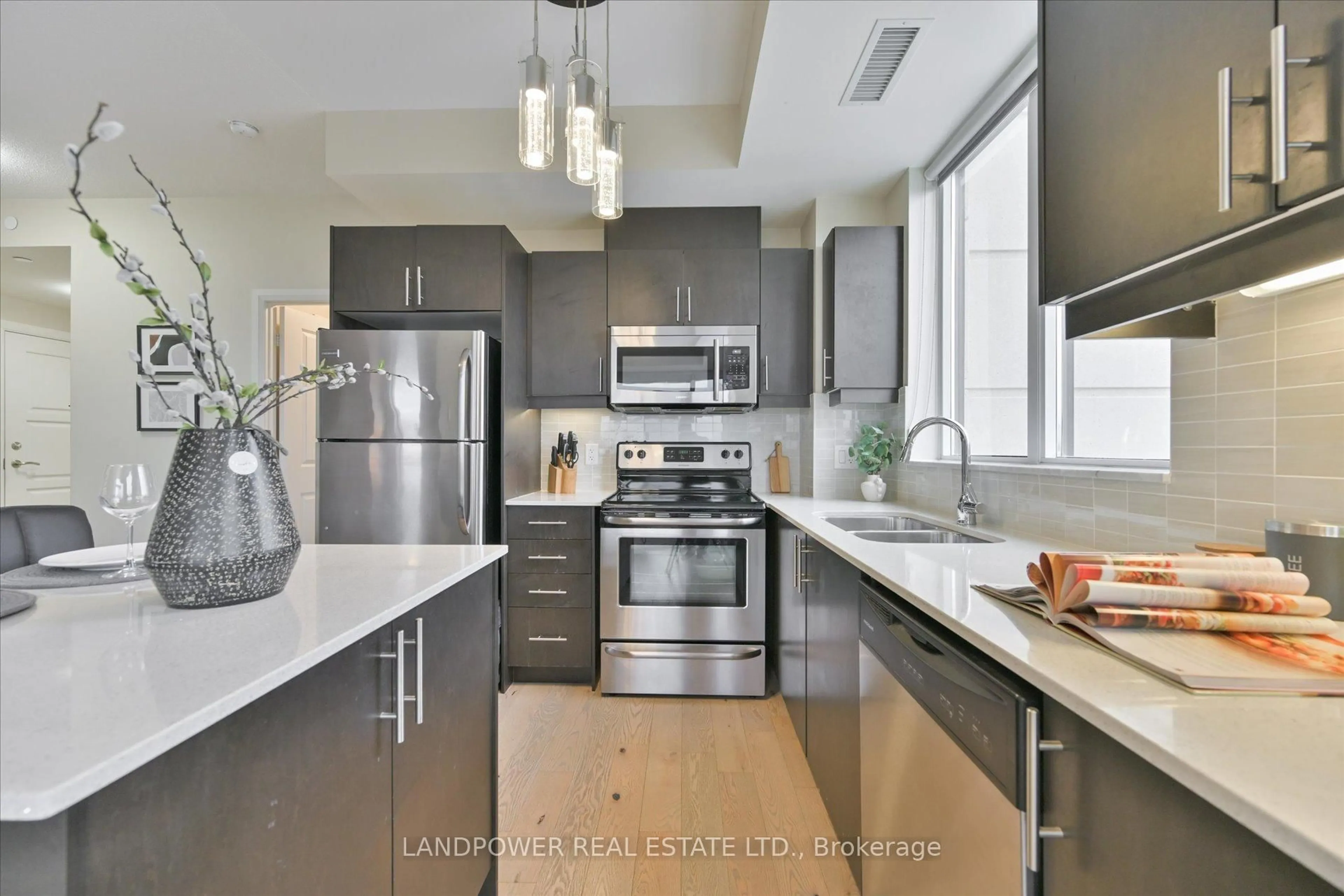 Open concept kitchen, unknown for 9500 Markham Rd #805, Markham Ontario L6E 0N7