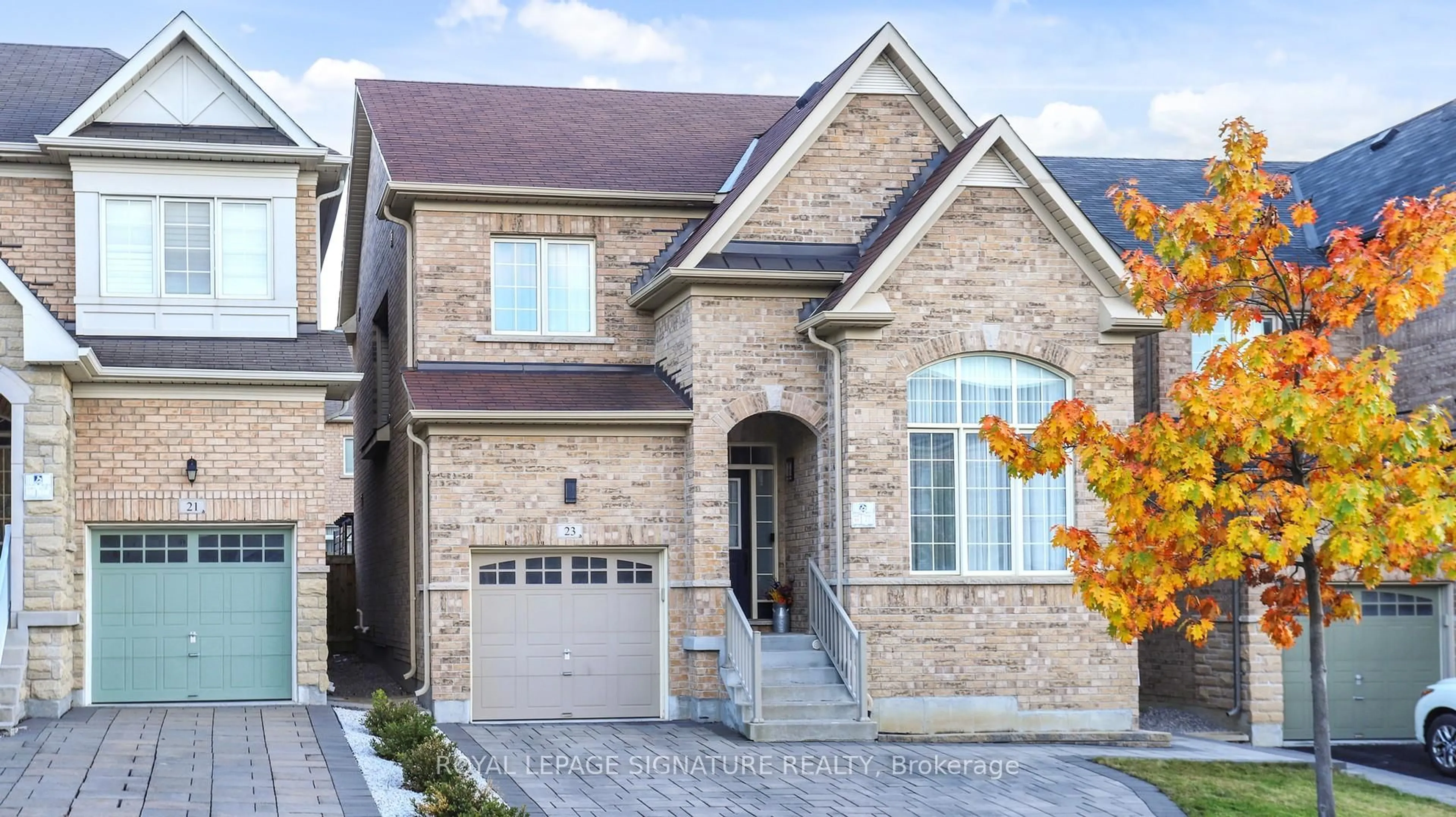 Home with brick exterior material, street for 23 Frederick Stamm Cres, Markham Ontario L6C 0X2