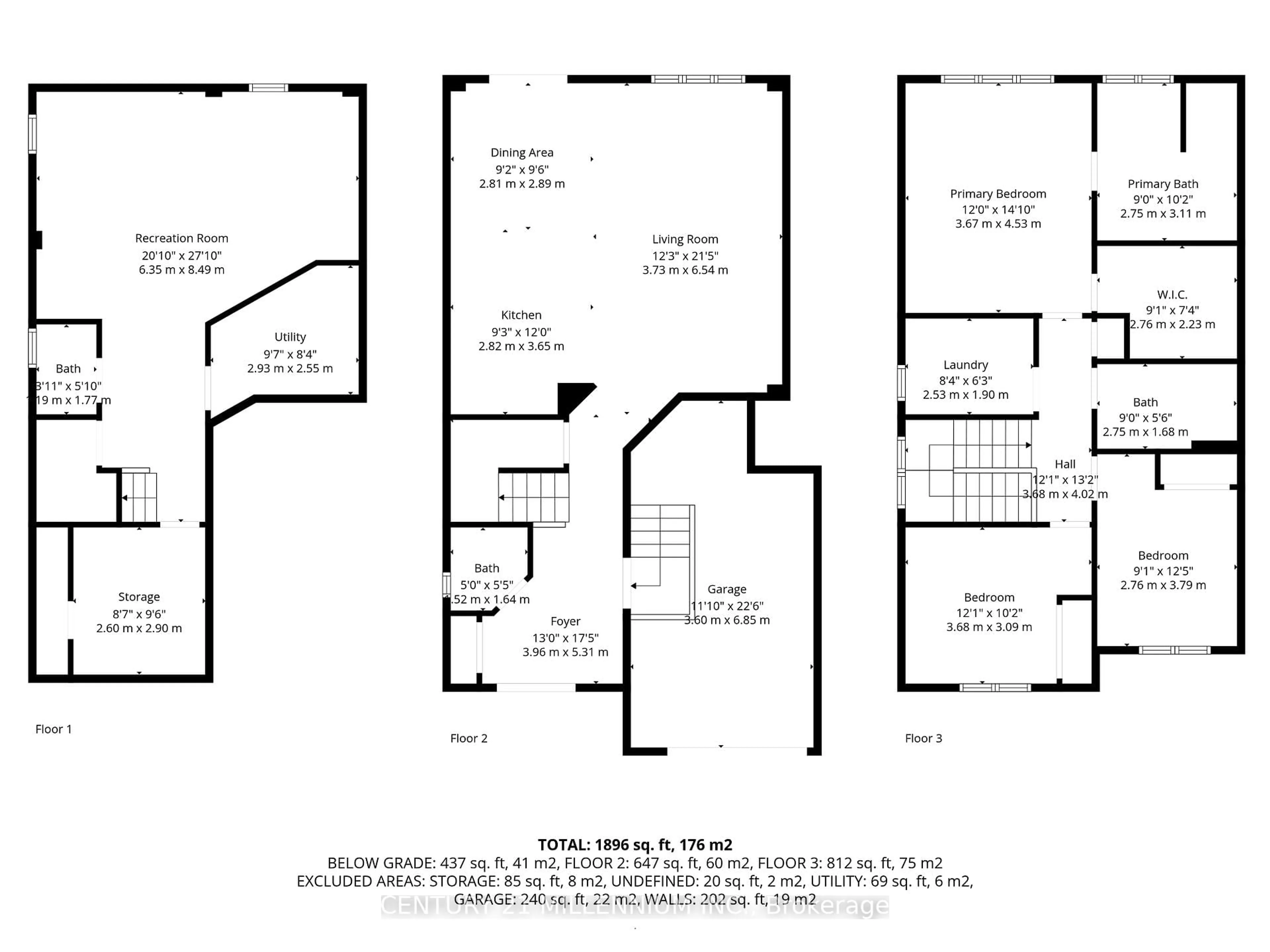 Floor plan for 21 Weaver Terr, New Tecumseth Ontario L0G 1W0