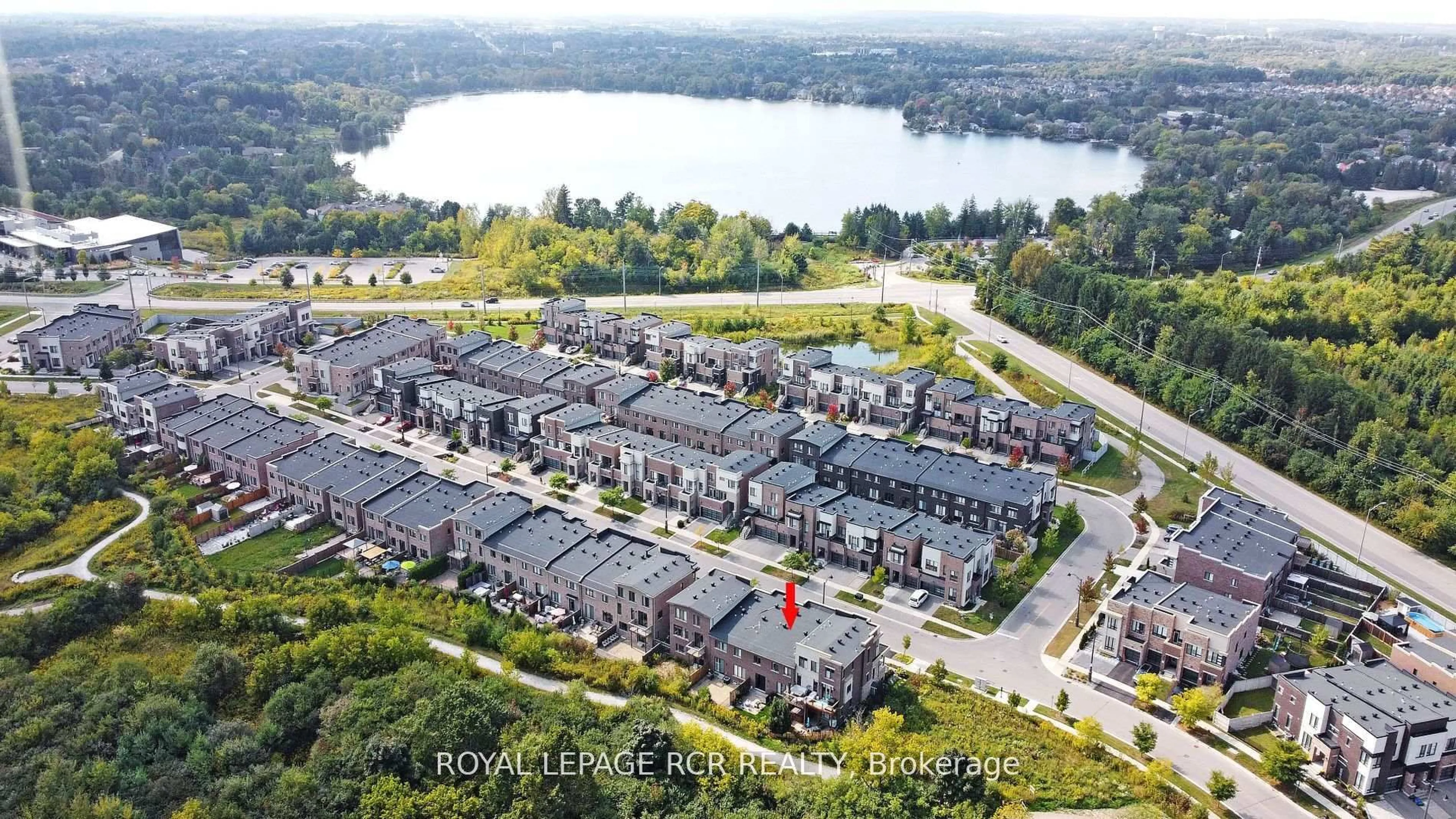 A pic from outside/outdoor area/front of a property/back of a property/a pic from drone, water/lake/river/ocean view for 65 Anchusa Dr, Richmond Hill Ontario L4E 1C6