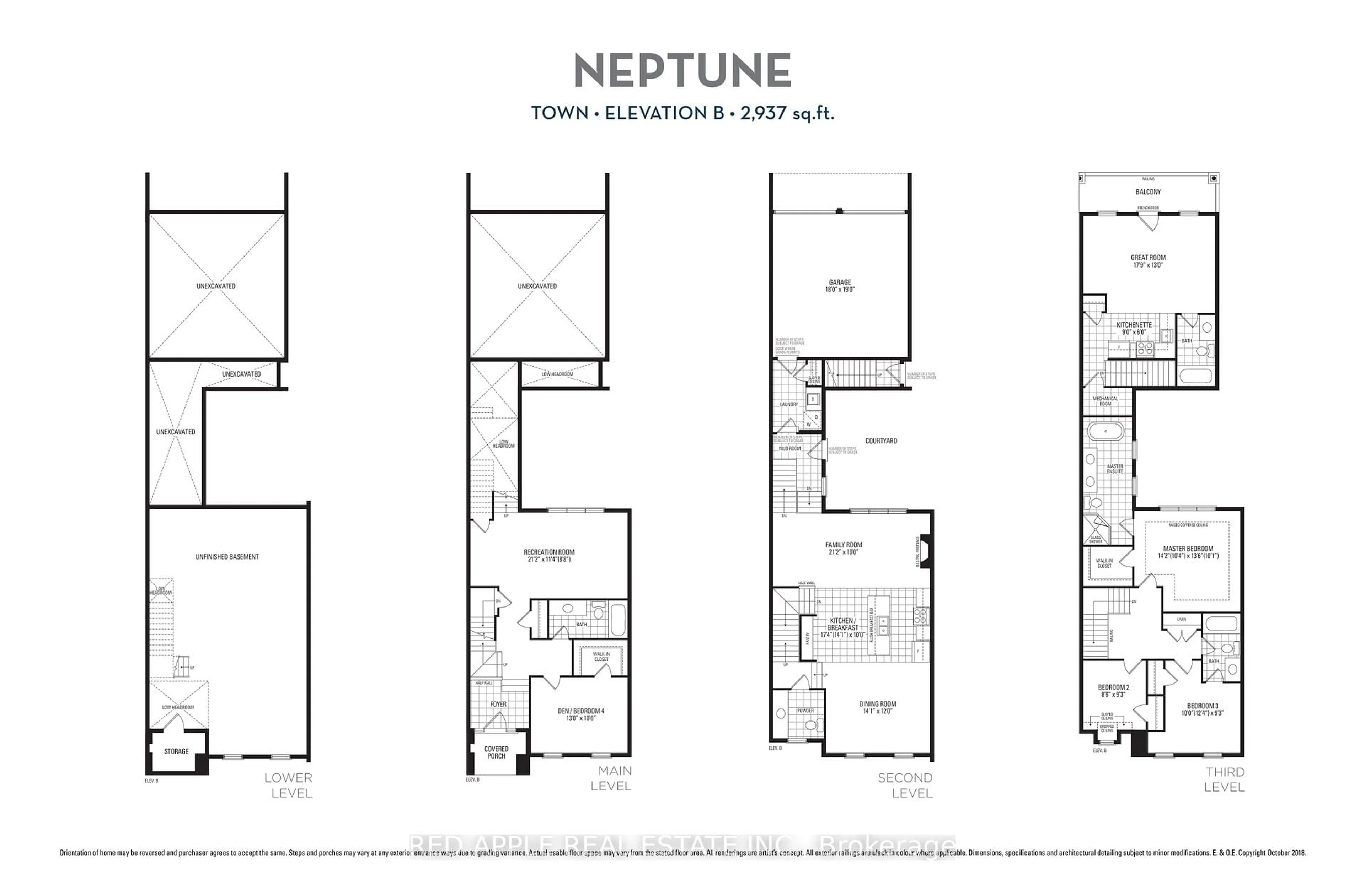 Floor plan for 9392 Bayview Ave, Richmond Hill Ontario L4C 4Z2