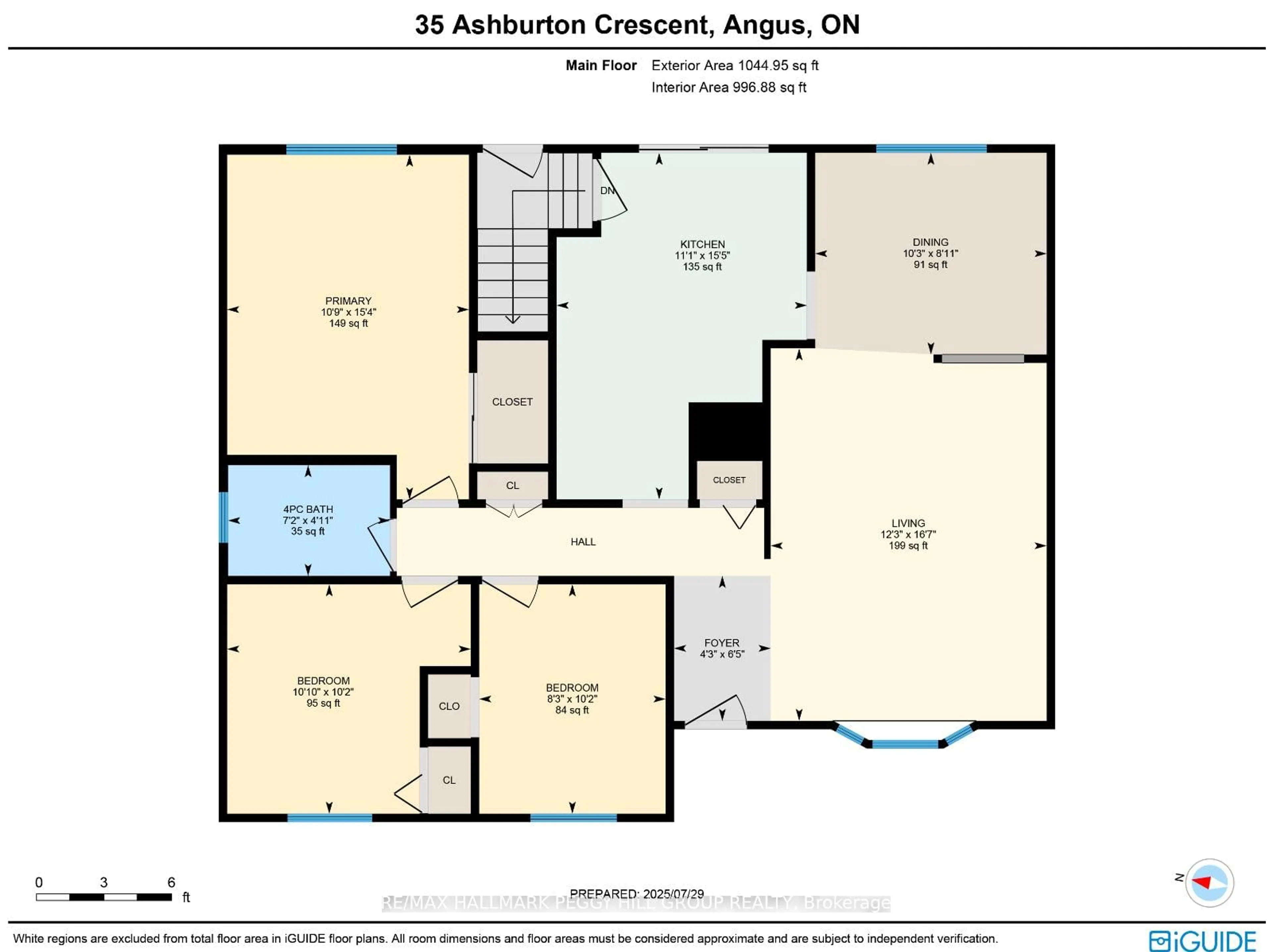 Floor plan for 35 Ashburton Cres, Essa Ontario L0M 1B0