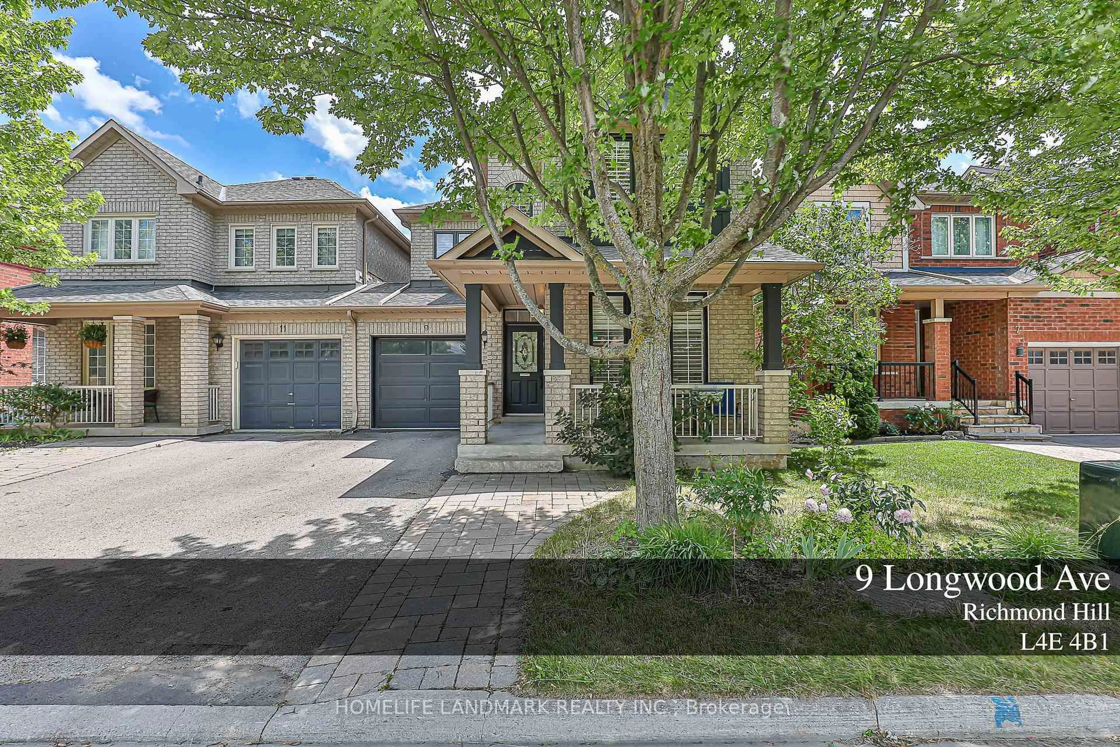 Home with brick exterior material, street for 9 Longwood Ave, Richmond Hill Ontario L4E 4B1