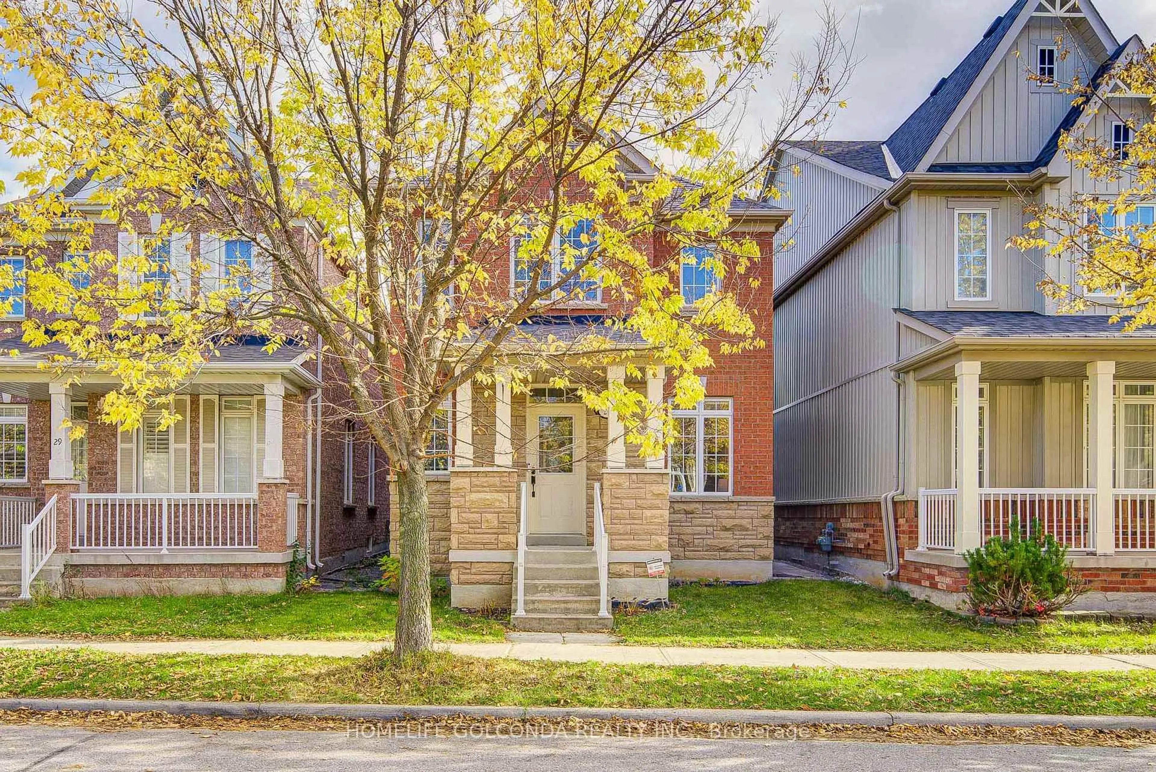 Home with brick exterior material, street for 27 Lindcrest Manr, Markham Ontario L6B 0A7