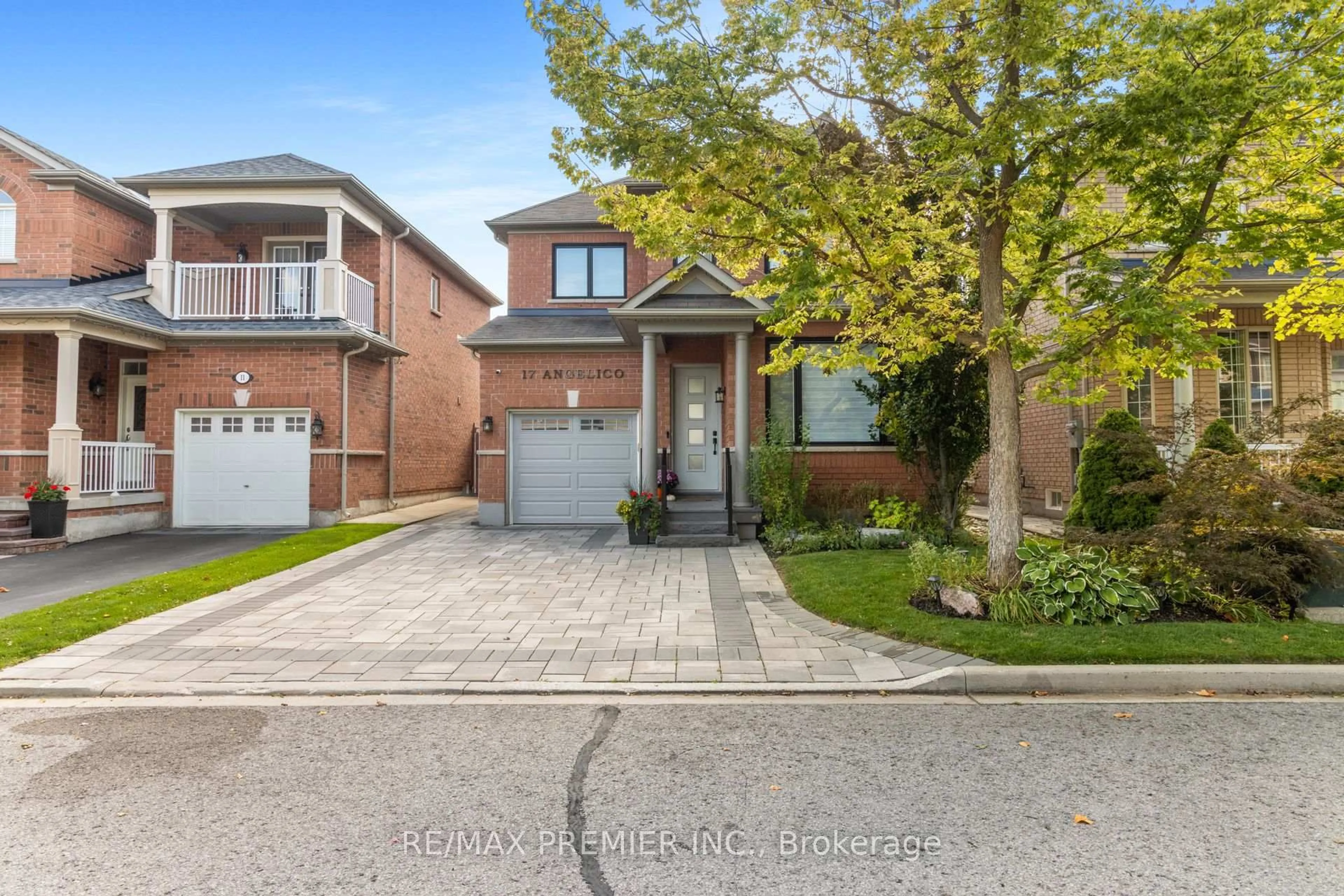 Home with brick exterior material, street for 17 Angelico Ave, Vaughan Ontario L4H 3L3