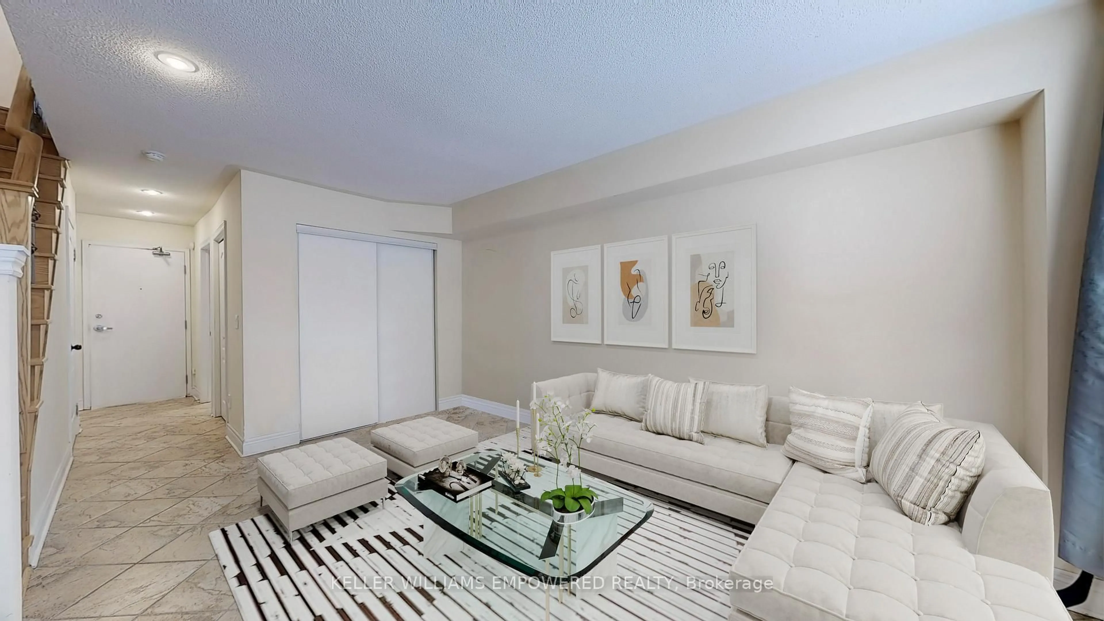 Living room with furniture, unknown for 68 Suncrest Blvd #TH 3, Markham Ontario L3T 7Y1
