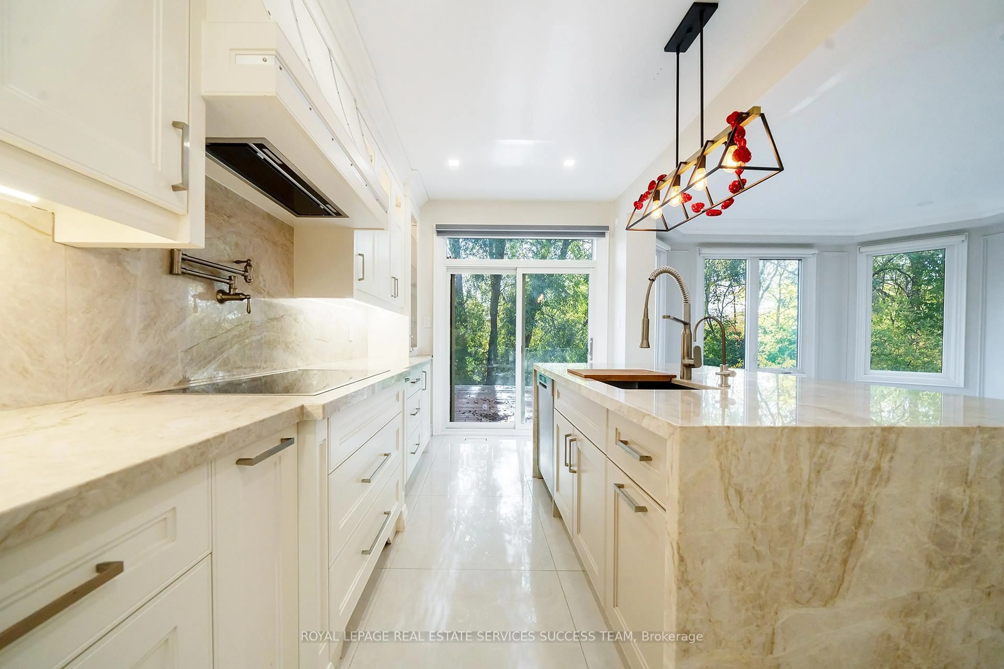 Contemporary kitchen, ceramic/tile floor for 49 Cooper creek Crt, Vaughan Ontario L6A 2S4
