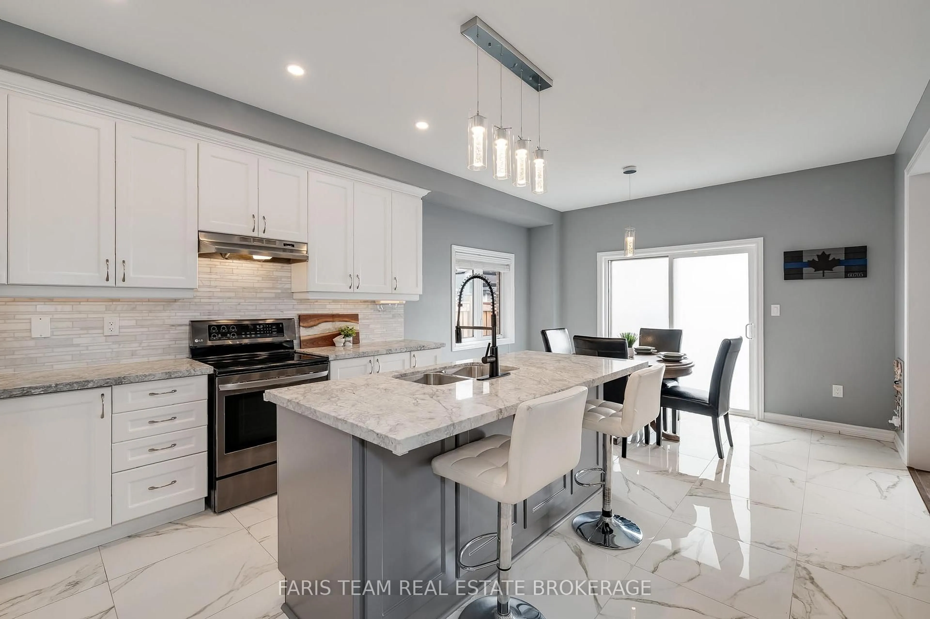 Contemporary kitchen, ceramic/tile floor for 1464 Farrow Cres, Innisfil Ontario L9S 0L6