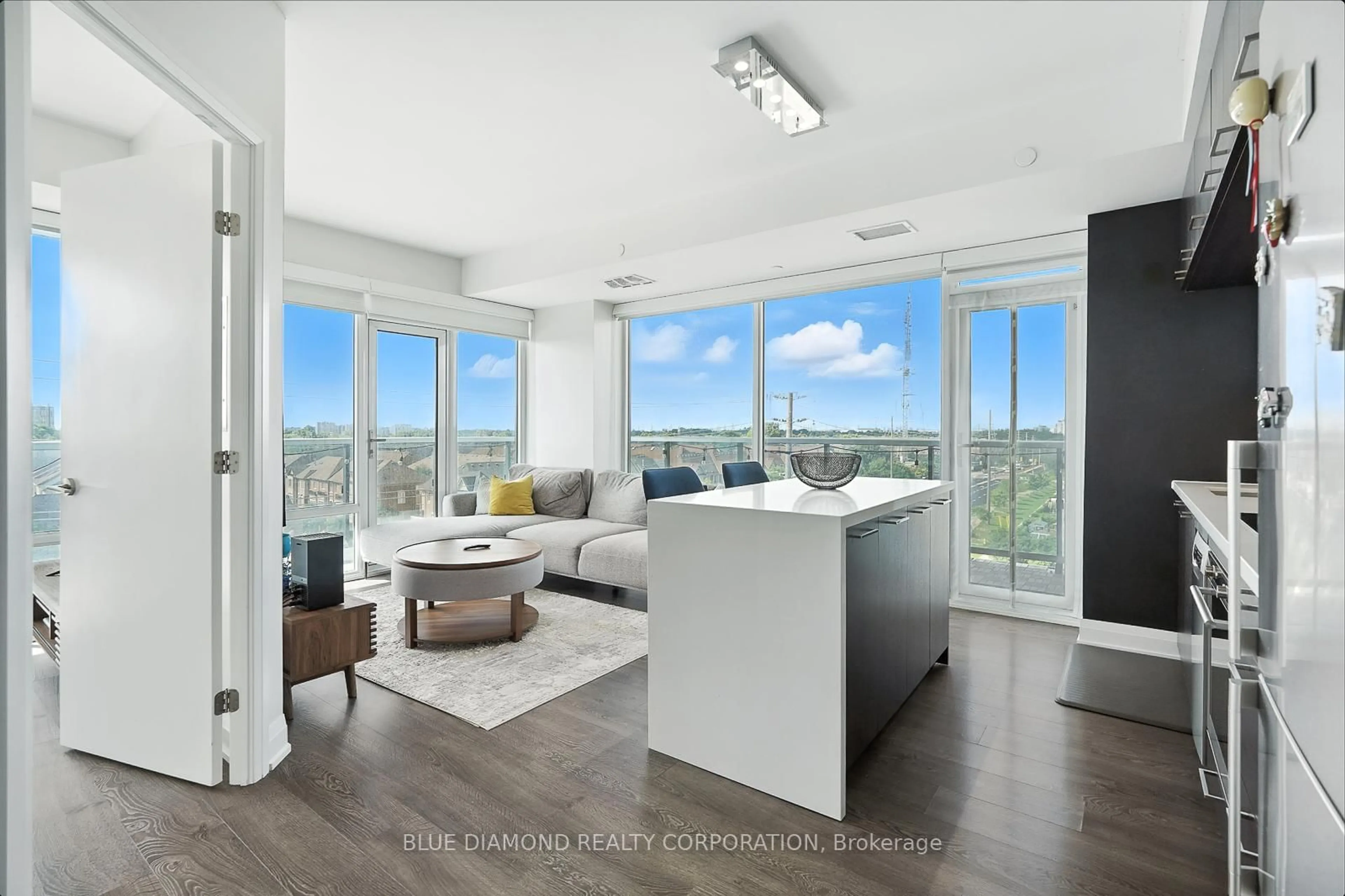 Living room with furniture, unknown for 4800 Highway 7 Rd #612, Vaughan Ontario L4L 1H8