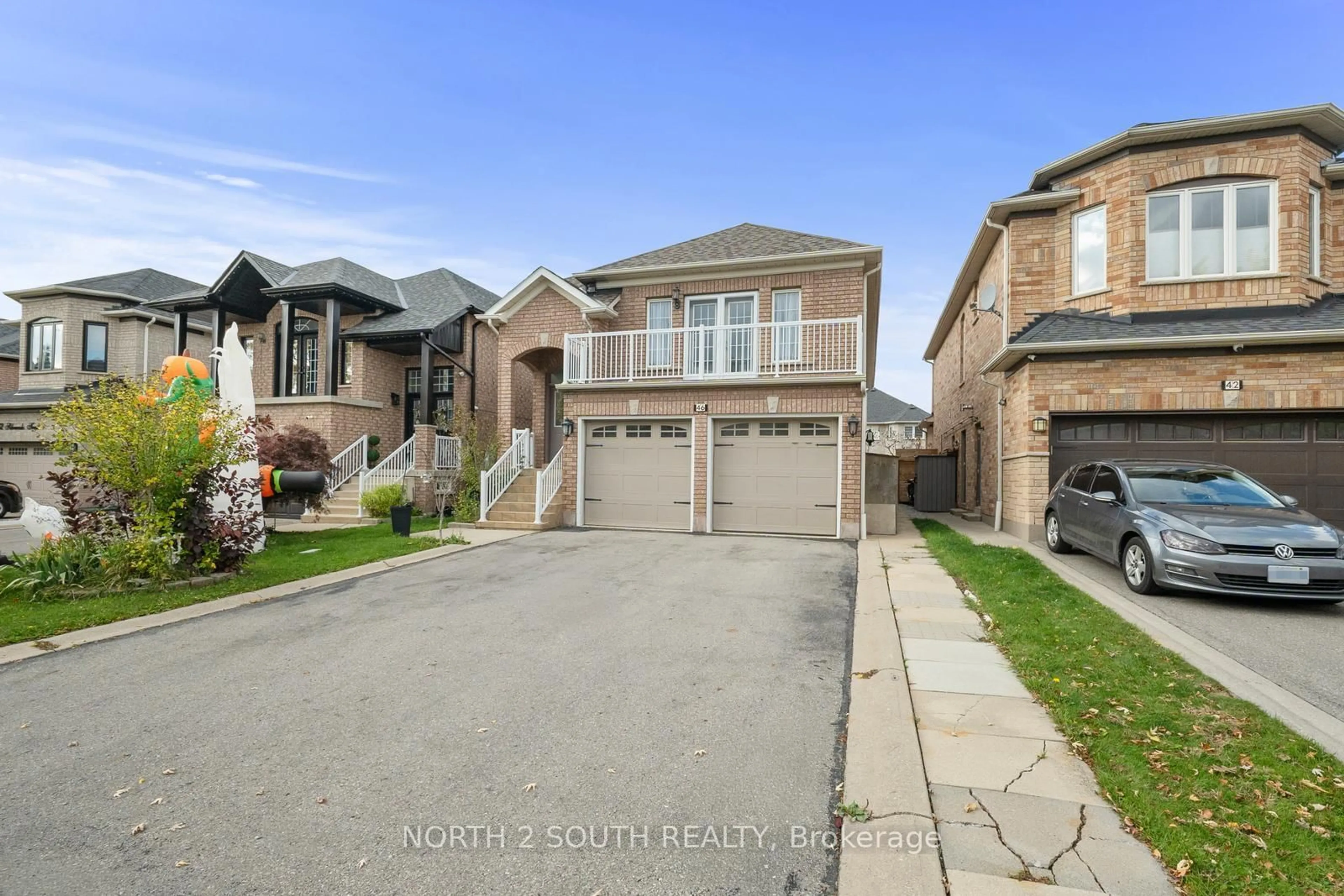 A pic from outside/outdoor area/front of a property/back of a property/a pic from drone, street for 46 Silverado Tr, Vaughan Ontario L4H 1W3