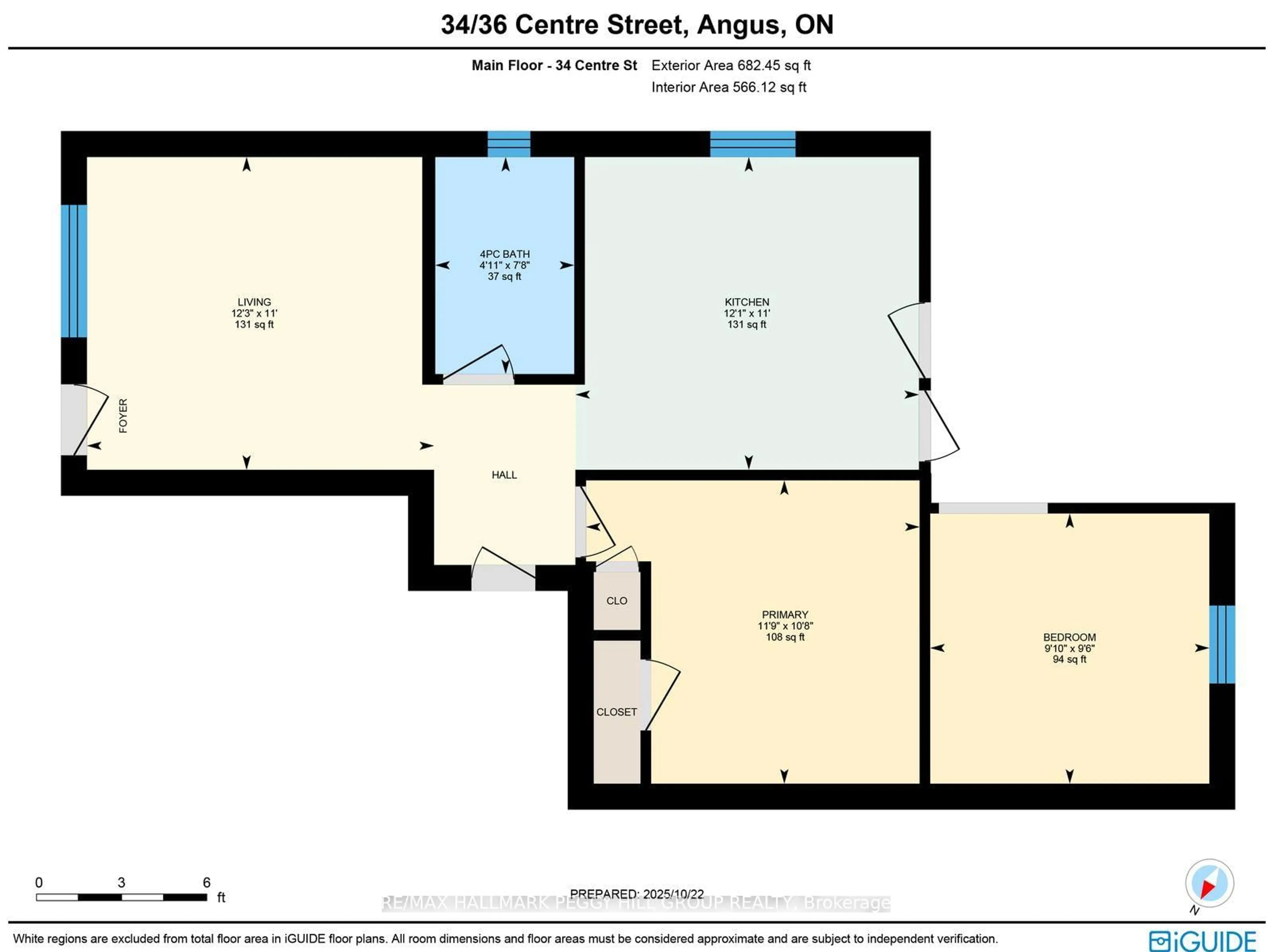 Floor plan for 34/36 Centre St, Essa Ontario L0M 1B0