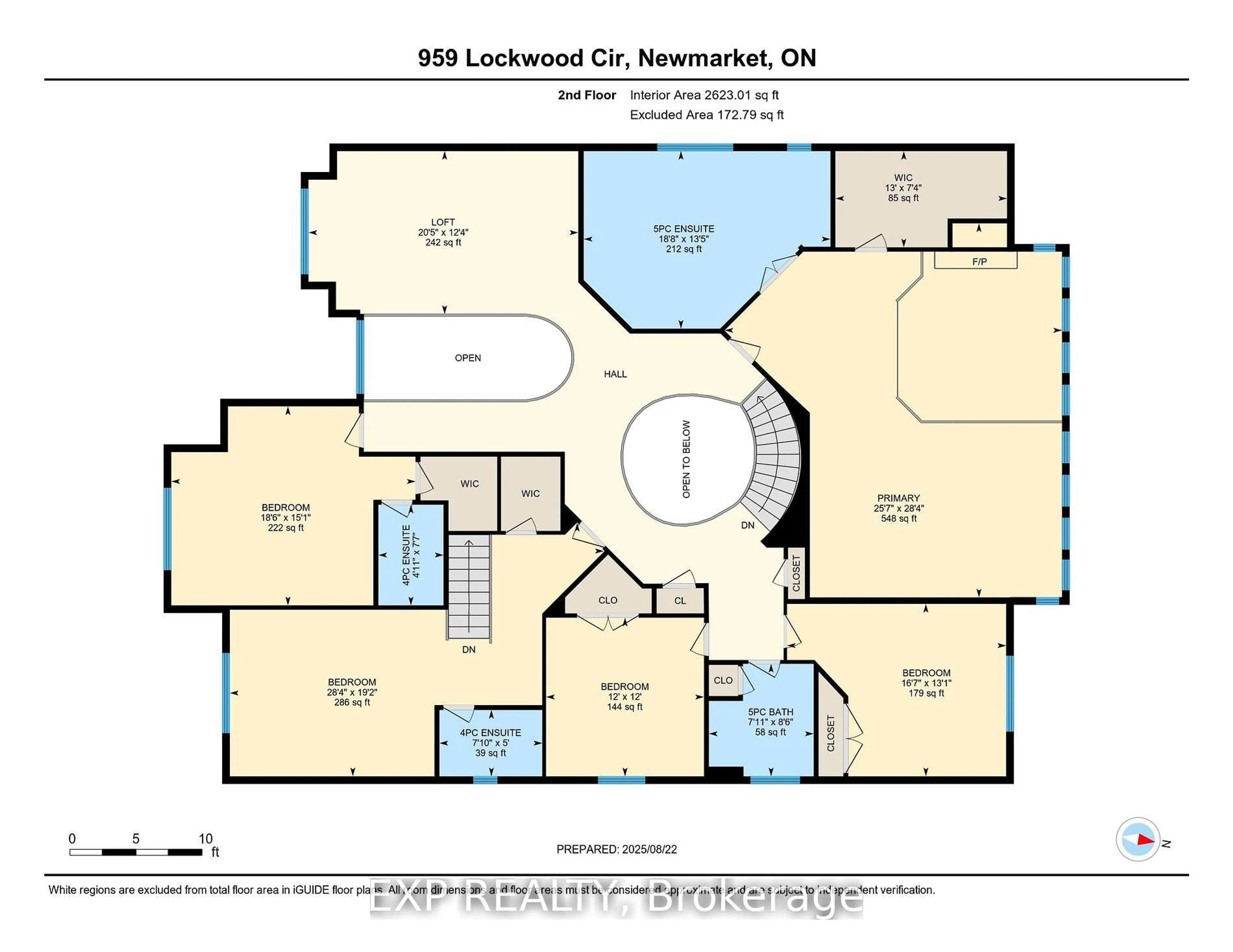 Floor plan for 959 Lockwood Circ, Newmarket Ontario L3X 1M1