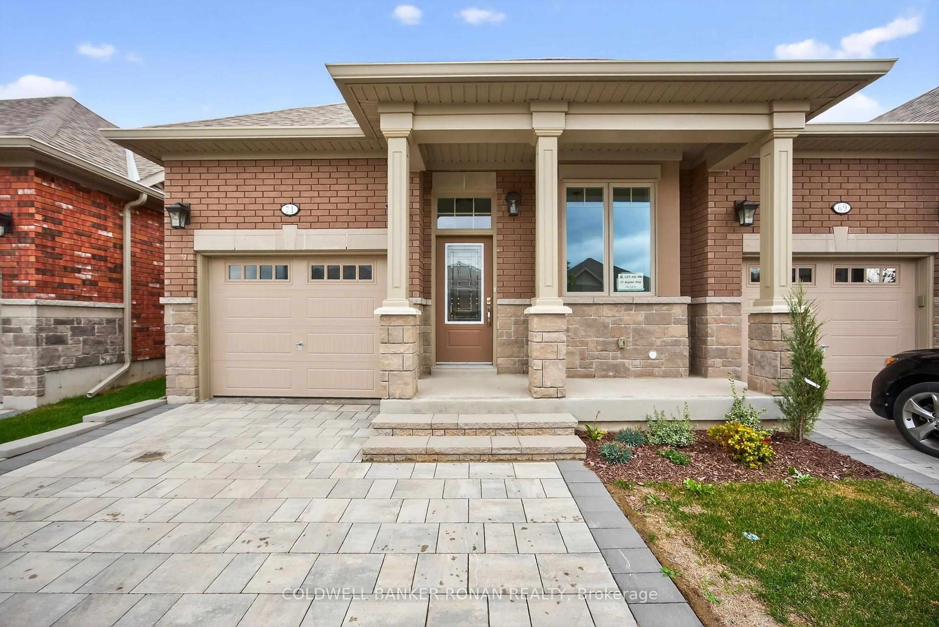 Home with brick exterior material, street for 71 Appian Way, New Tecumseth Ontario L9R 0W4