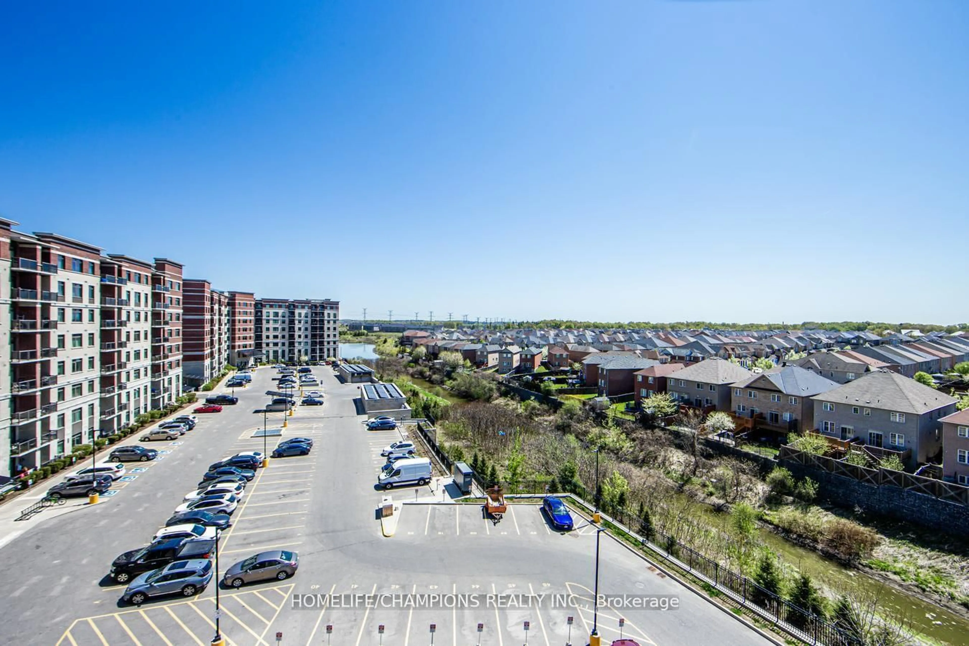 A pic from outside/outdoor area/front of a property/back of a property/a pic from drone, city buildings view from balcony for 7325 Markham Rd #619, Markham Ontario L3S 3J9