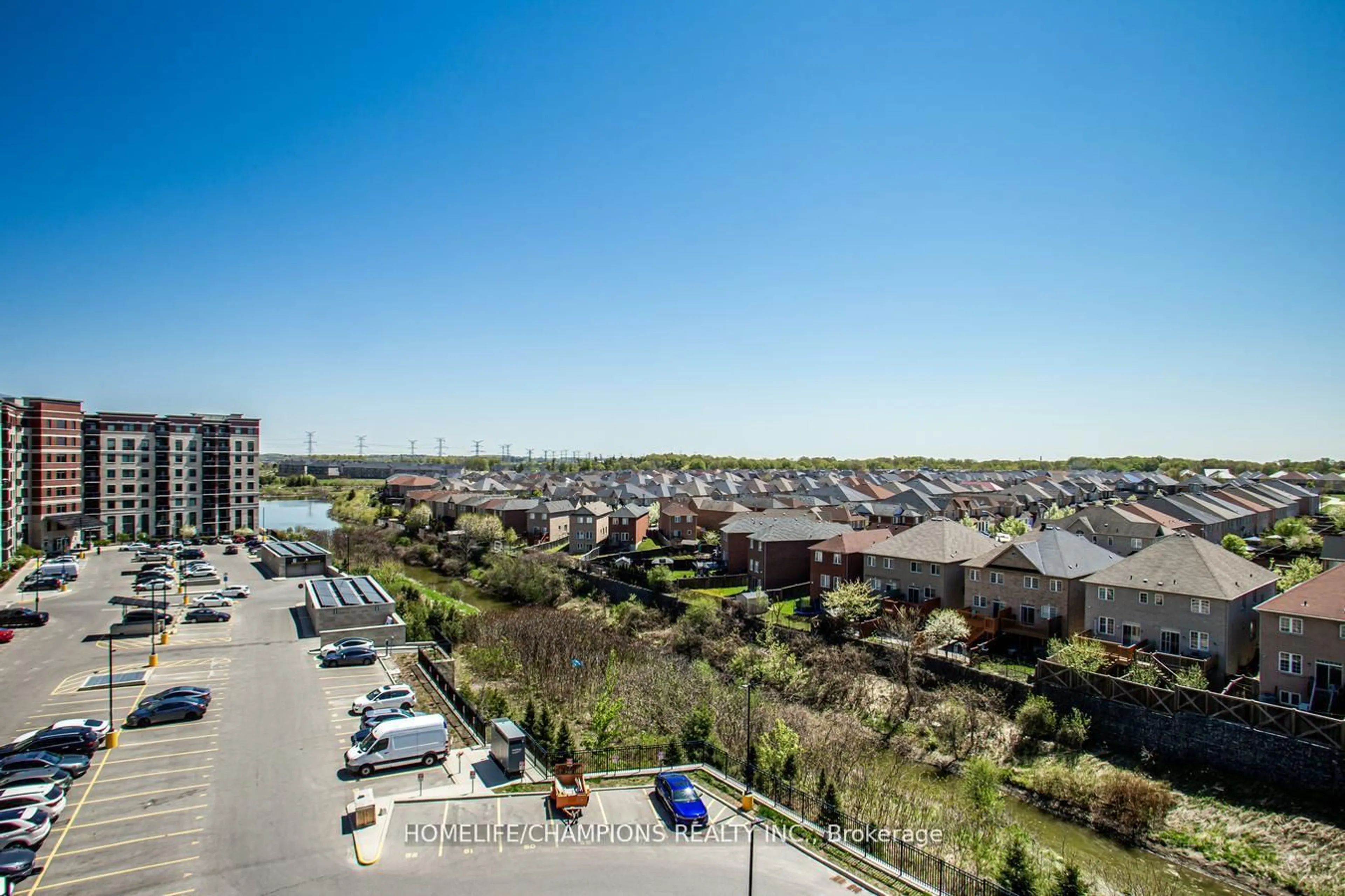 A pic from outside/outdoor area/front of a property/back of a property/a pic from drone, city buildings view from balcony for 7325 Markham Rd #619, Markham Ontario L3S 3J9