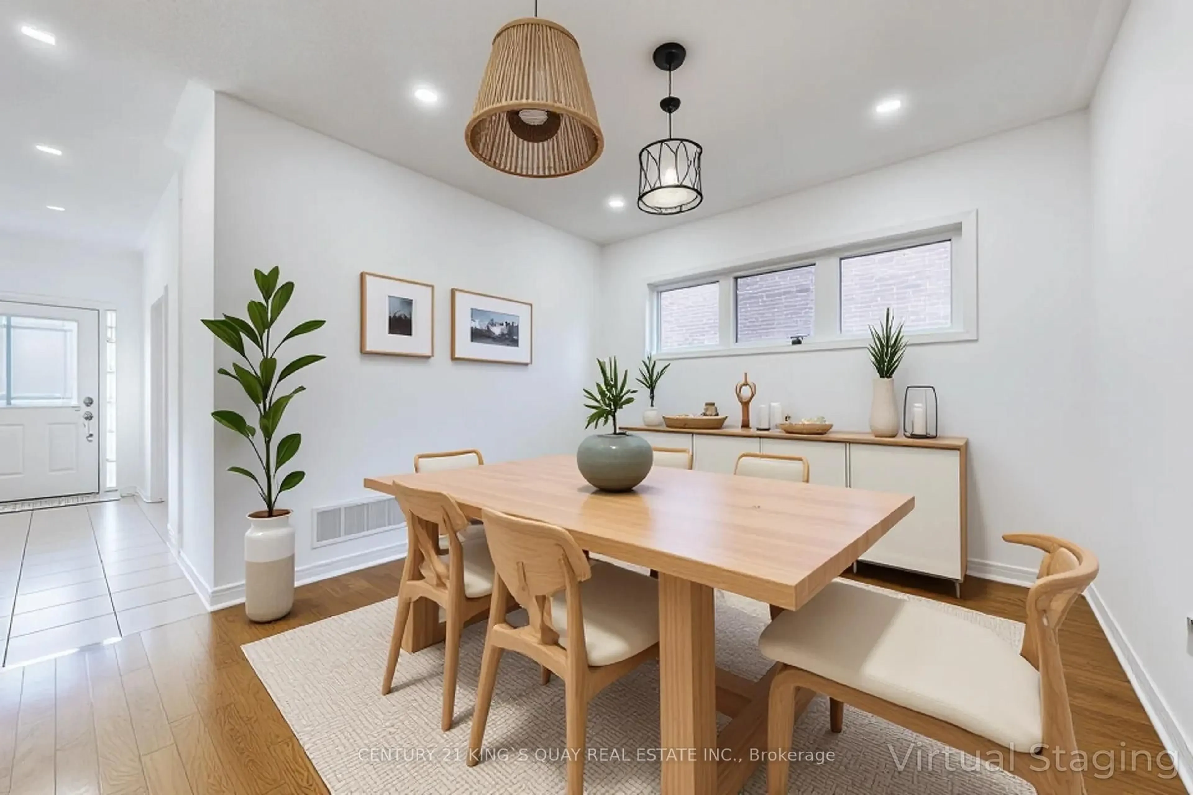 Open concept kitchen, wood/laminate floor for 220 Karl Rose Tr, Newmarket Ontario L3X 3J3