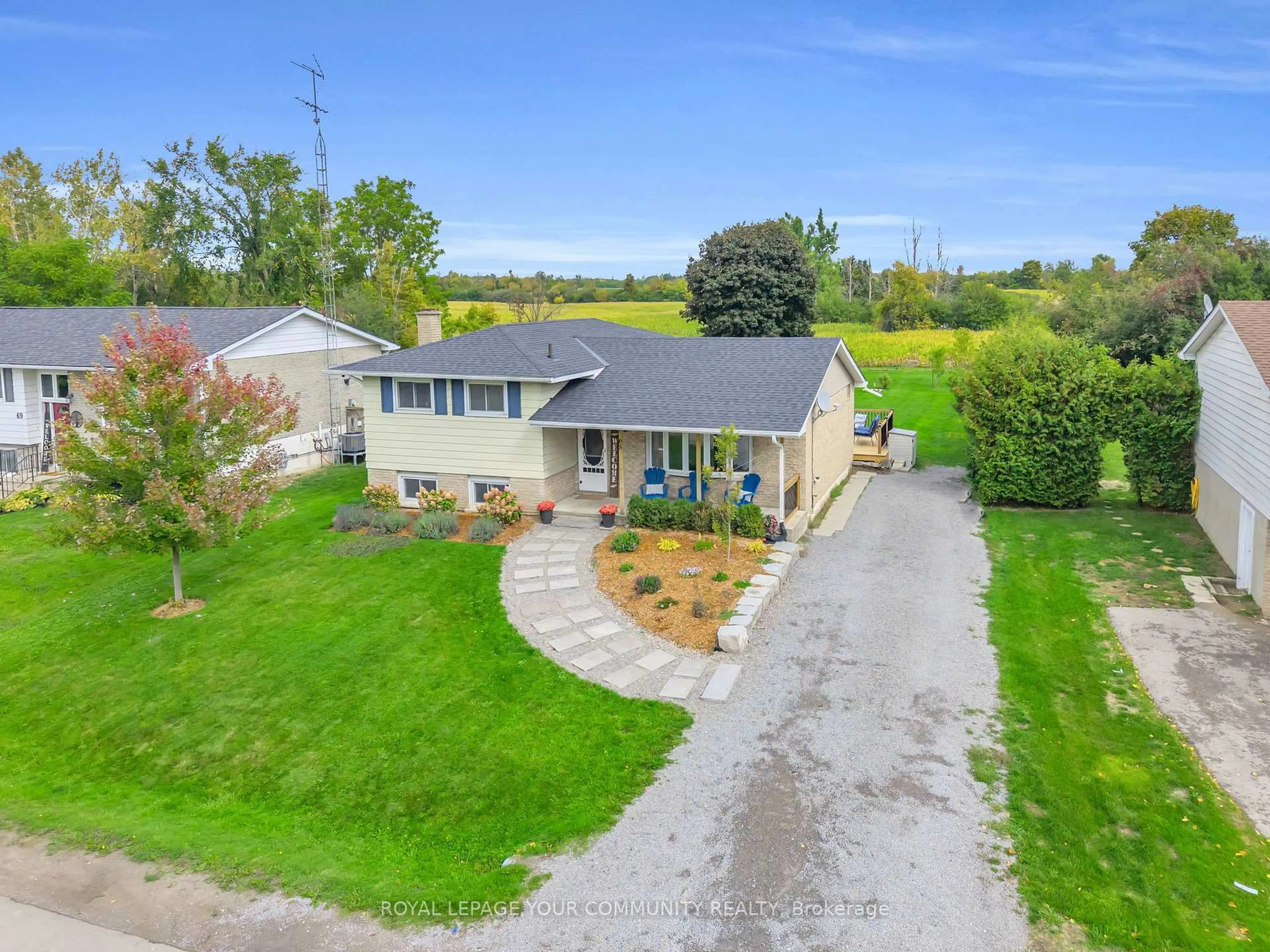 A pic from outside/outdoor area/front of a property/back of a property/a pic from drone, street for 65 Adelaide St, Brock Ontario L0E 1E0