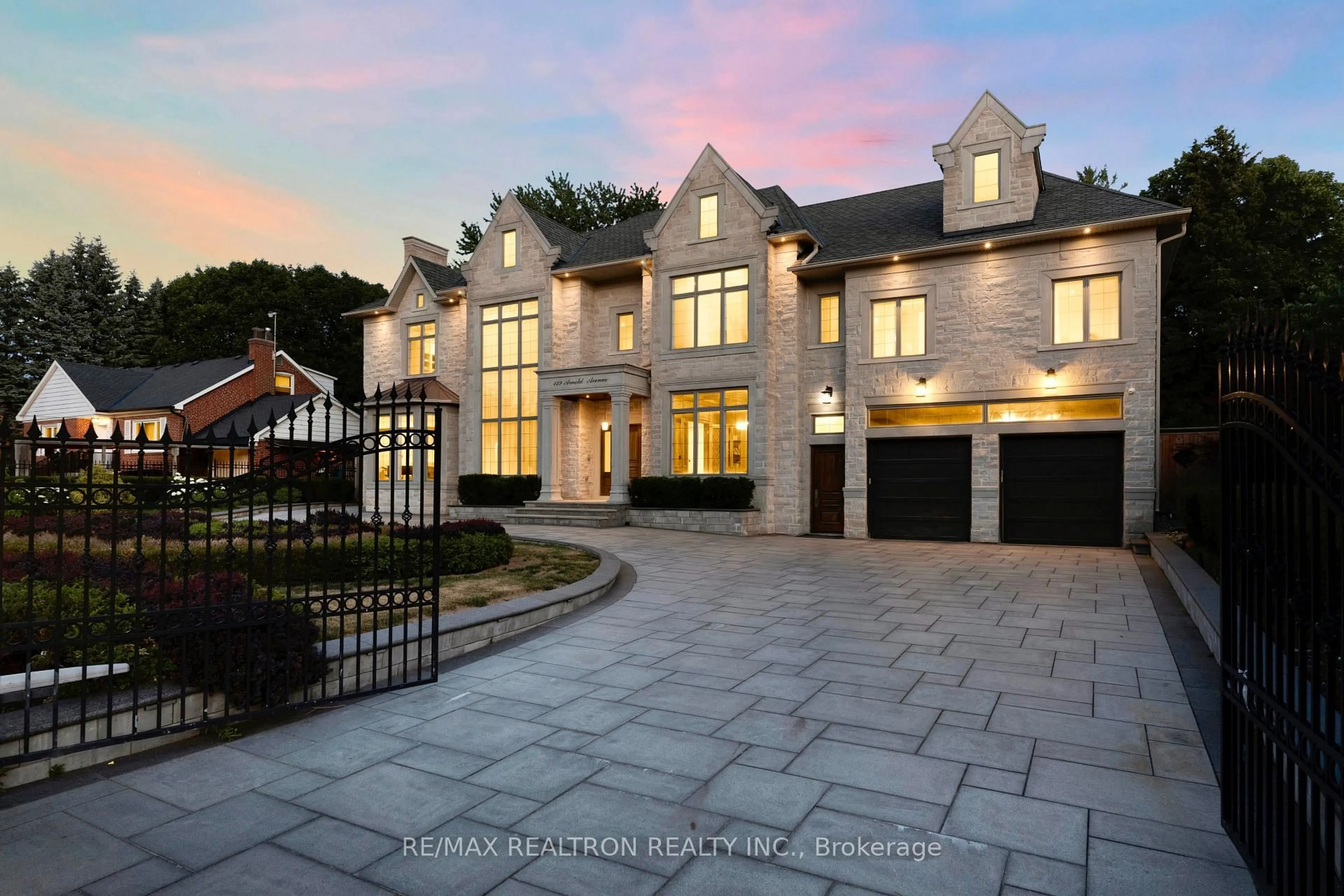 Home with brick exterior material, street for 129 Arnold Ave, Vaughan Ontario L4J 1B8