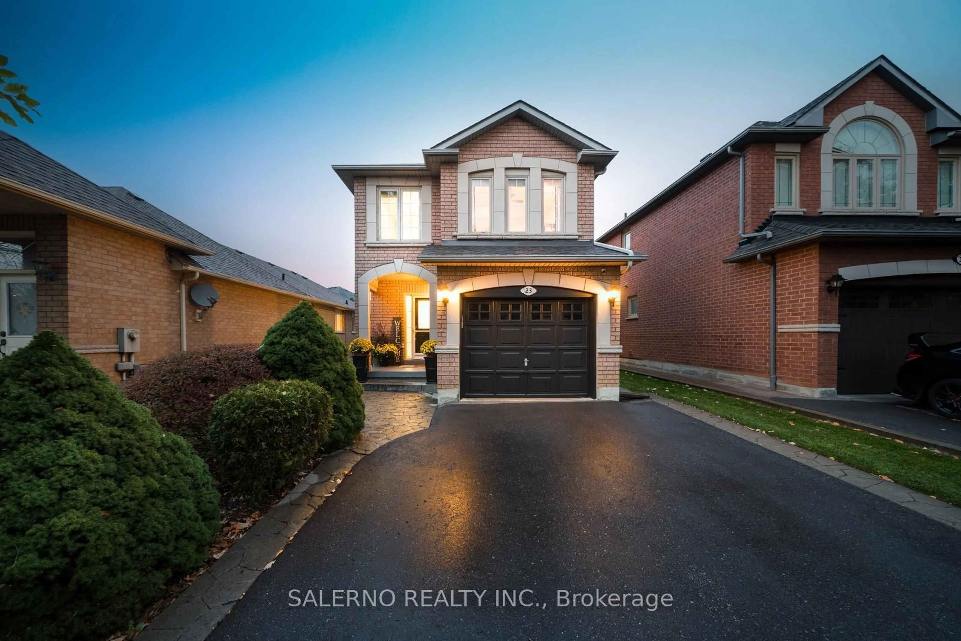 Home with brick exterior material, street for 23 Stone Palace Way, Vaughan Ontario L4H 1M9