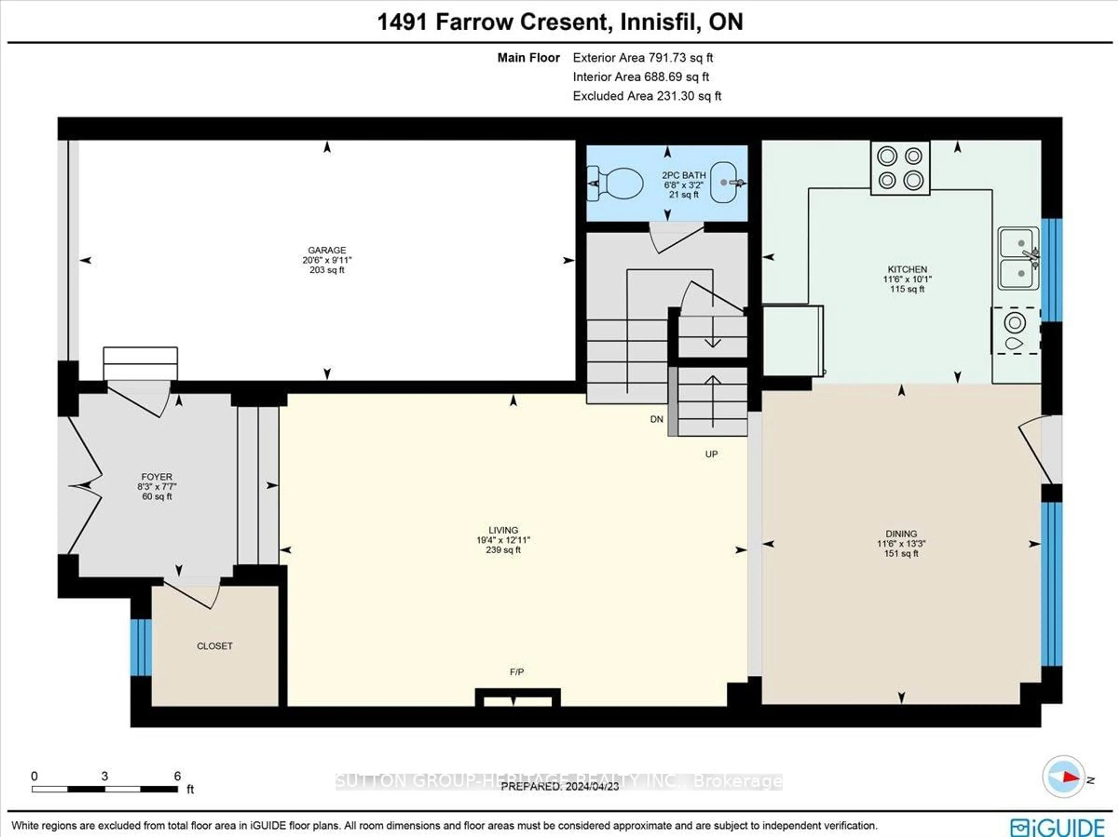 Floor plan for 1491 Farrow Cres, Innisfil Ontario L9S 0L6