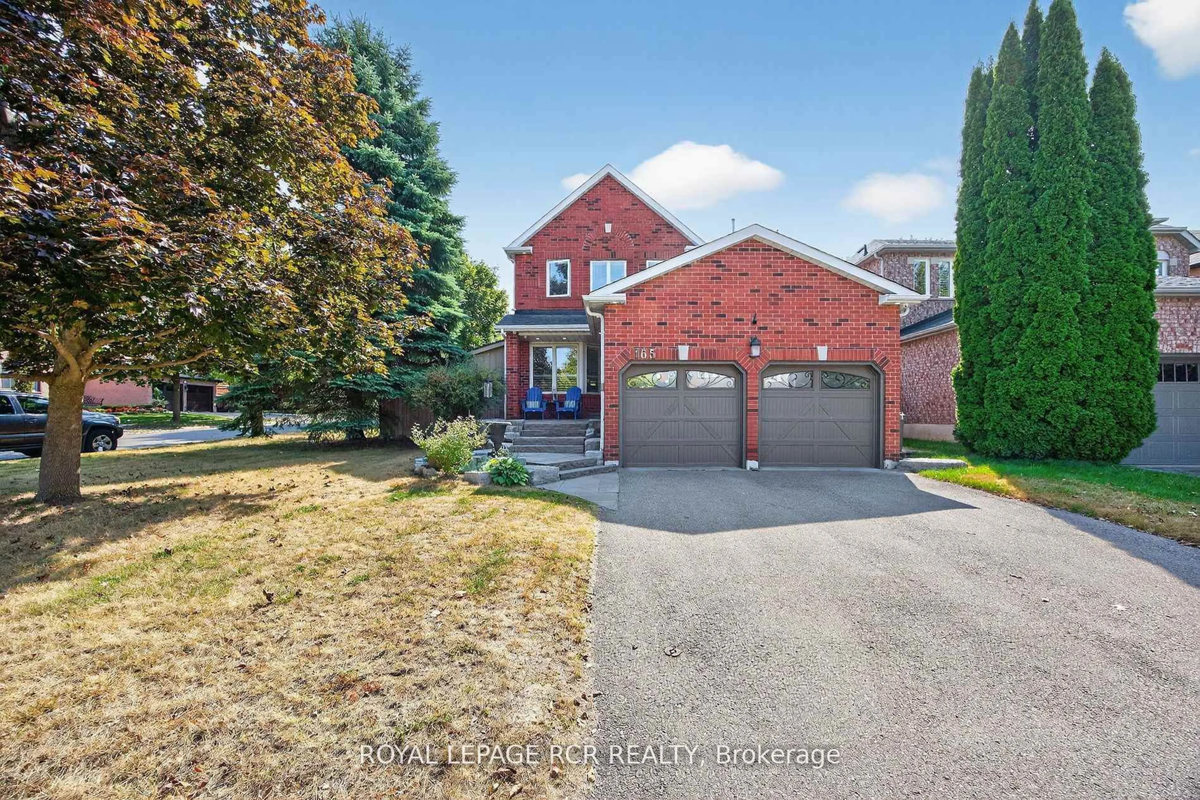 Home with brick exterior material, street for 165 Bonny Meadows Dr, Aurora Ontario L4G 6N1