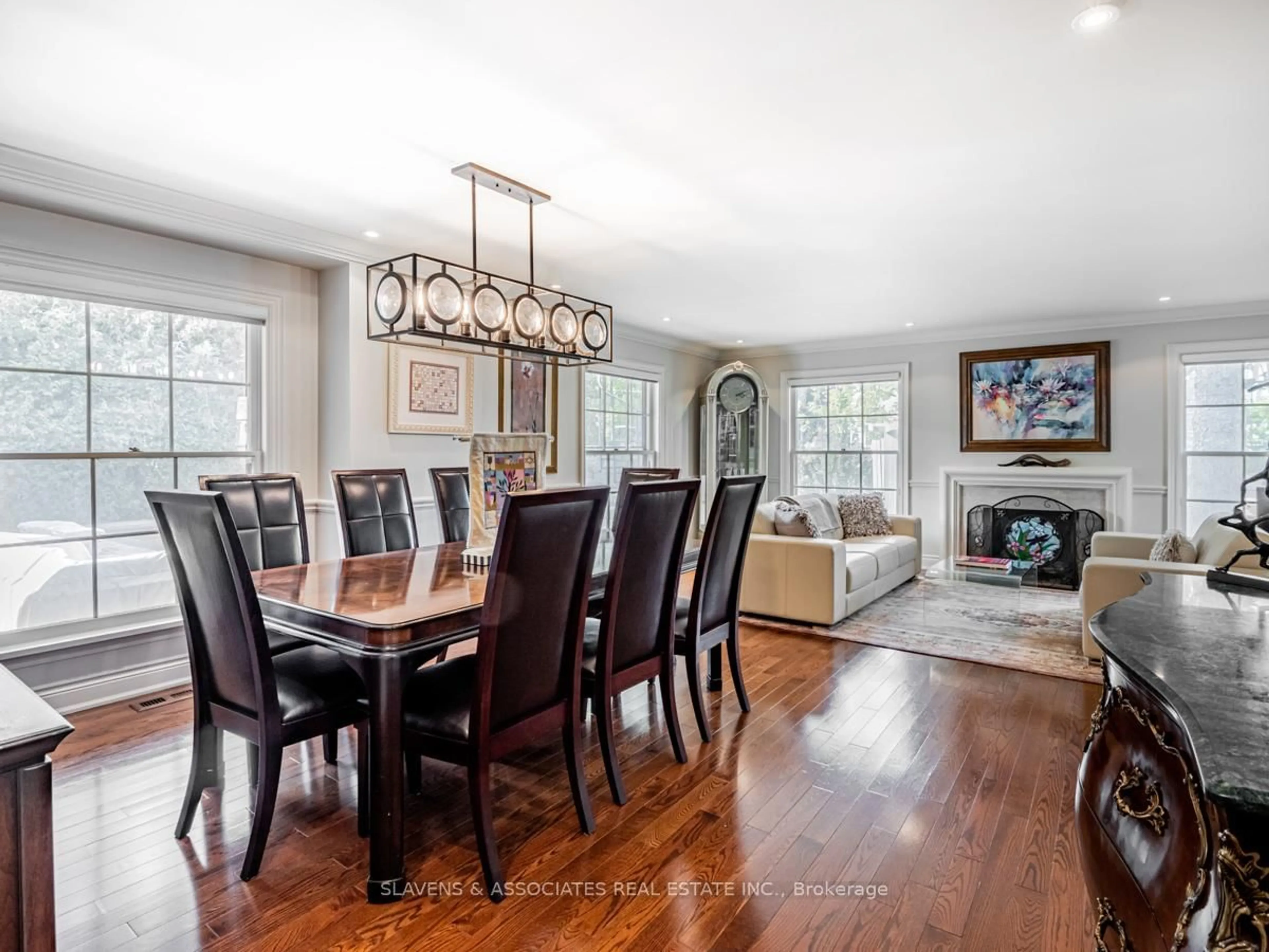 Dining room, wood/laminate floor for 18 Hammok Cres, Markham Ontario L3T 2W9