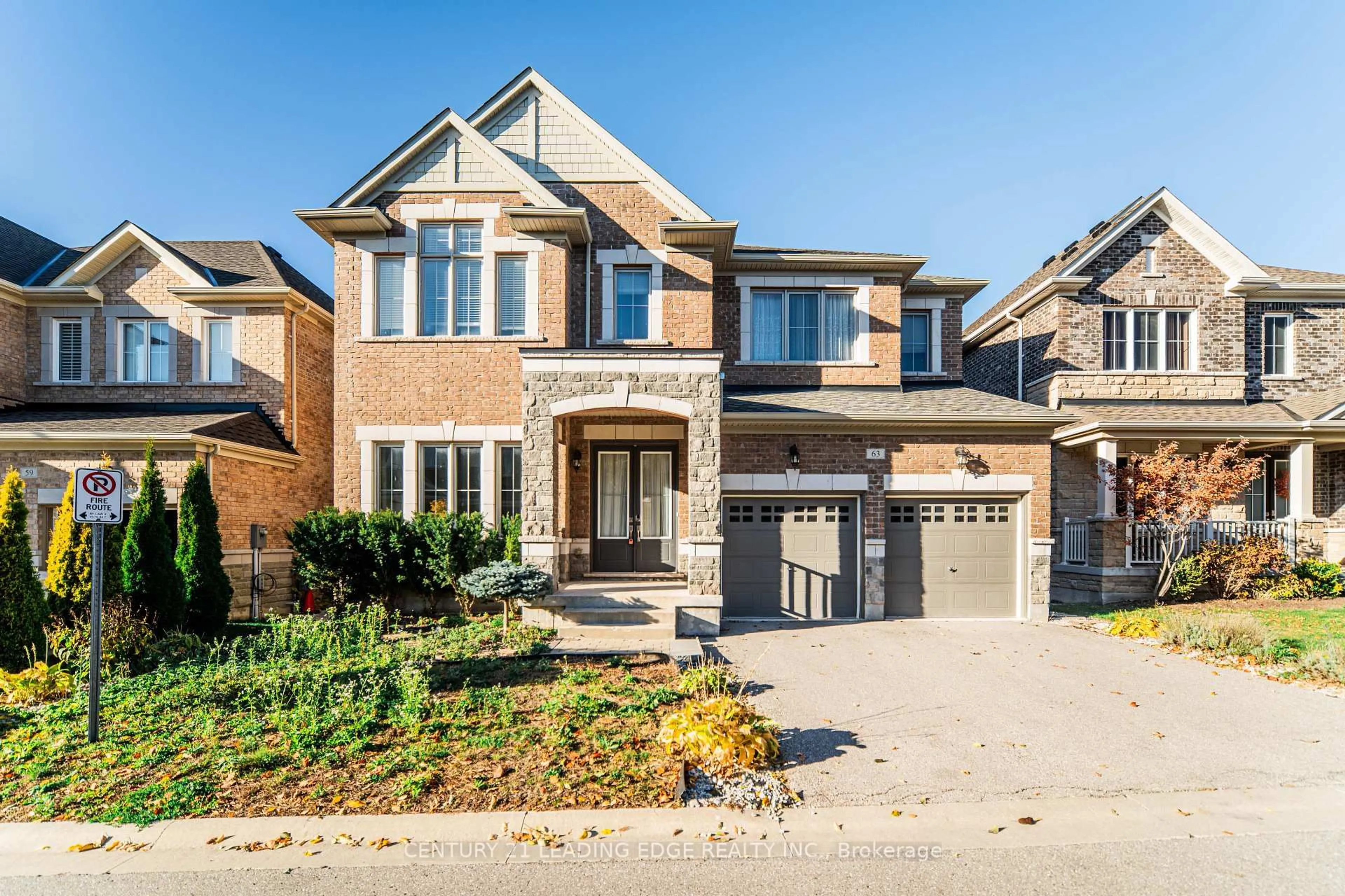 Home with brick exterior material, street for 63 Ken Sinclair Cres, Aurora Ontario L4G 3J1