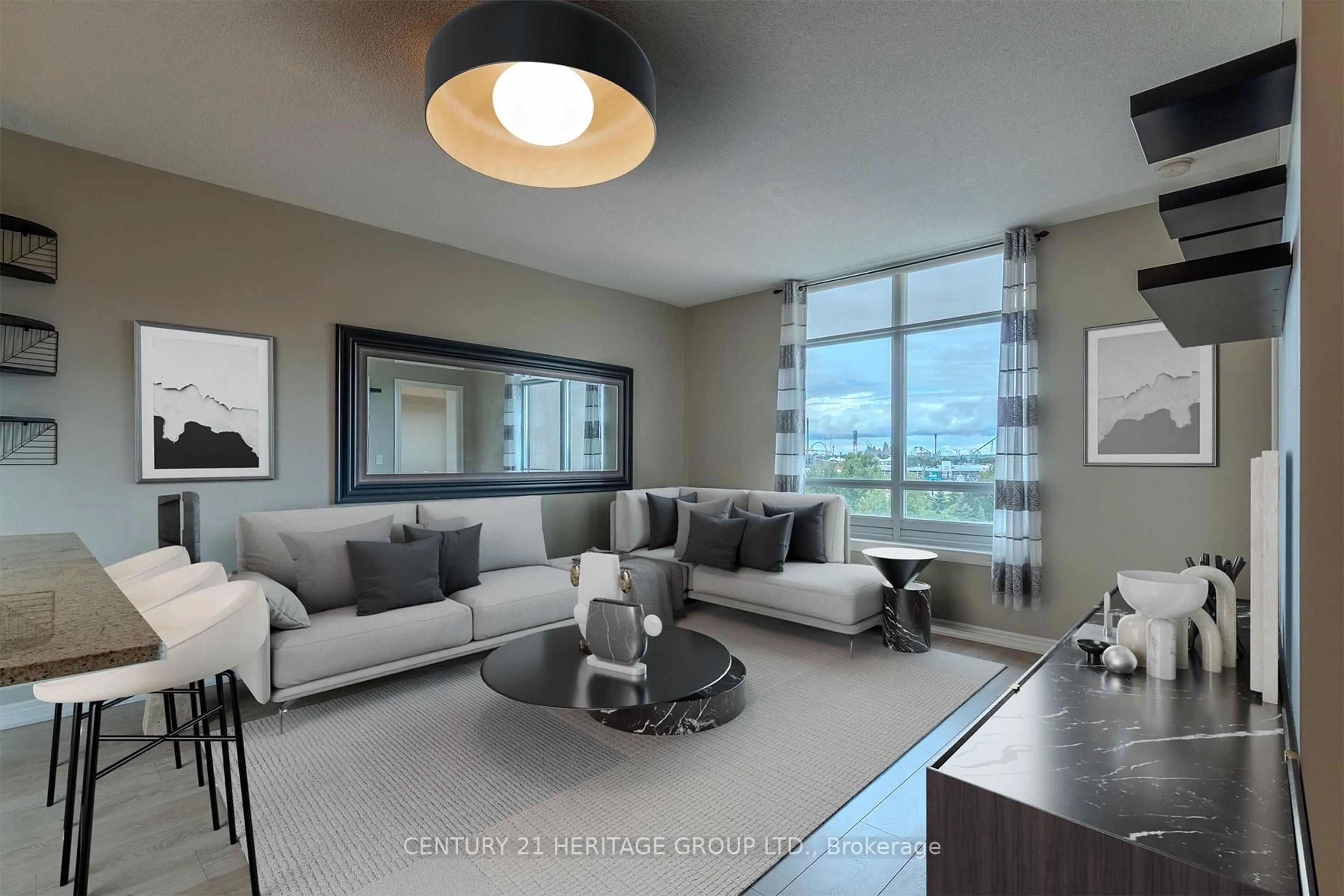 Living room with furniture, unknown for 9245 Jane St #615, Vaughan Ontario L6A 0J9