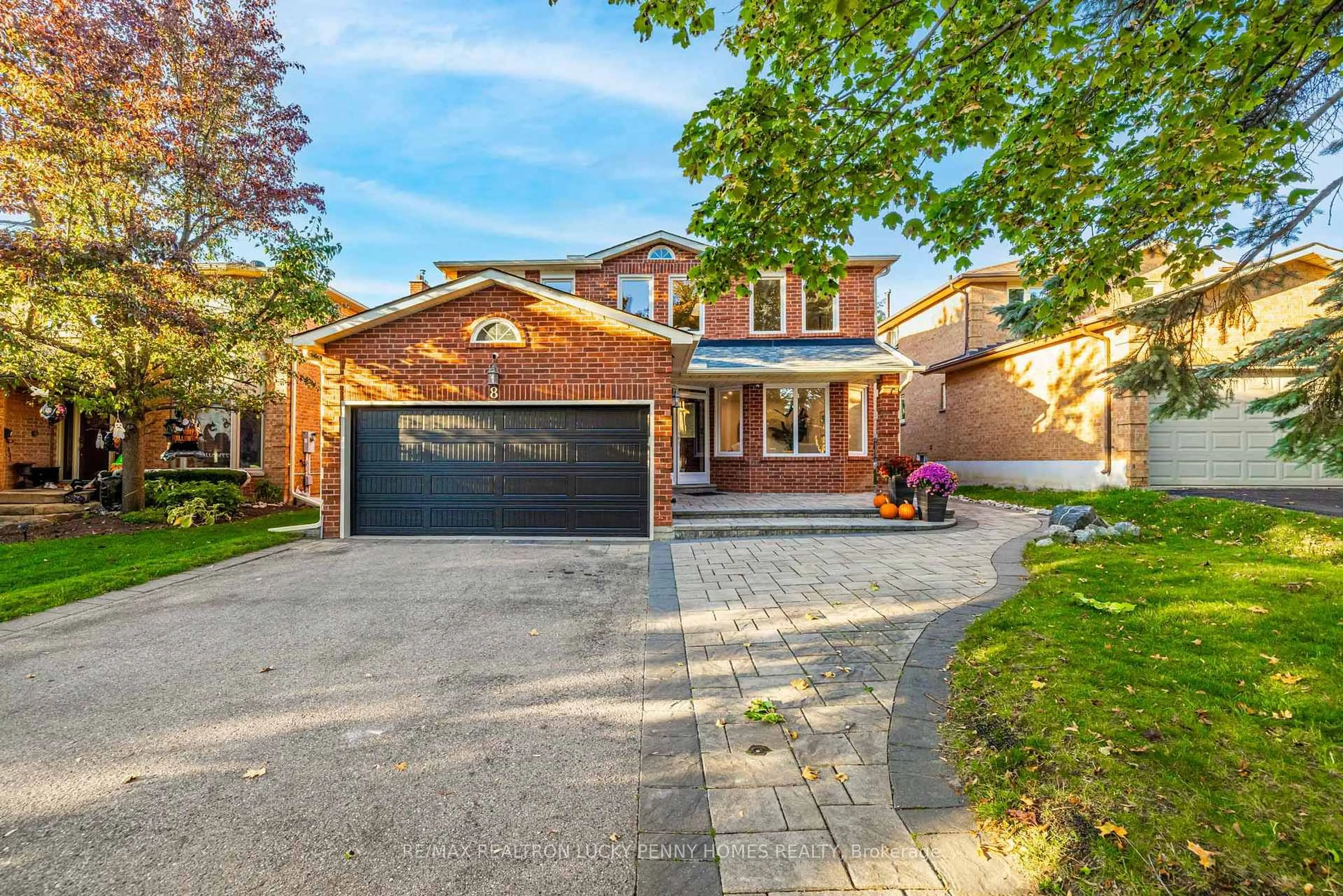 Home with brick exterior material, street for 8 Hallam Rd, Markham Ontario L3P 5Y4