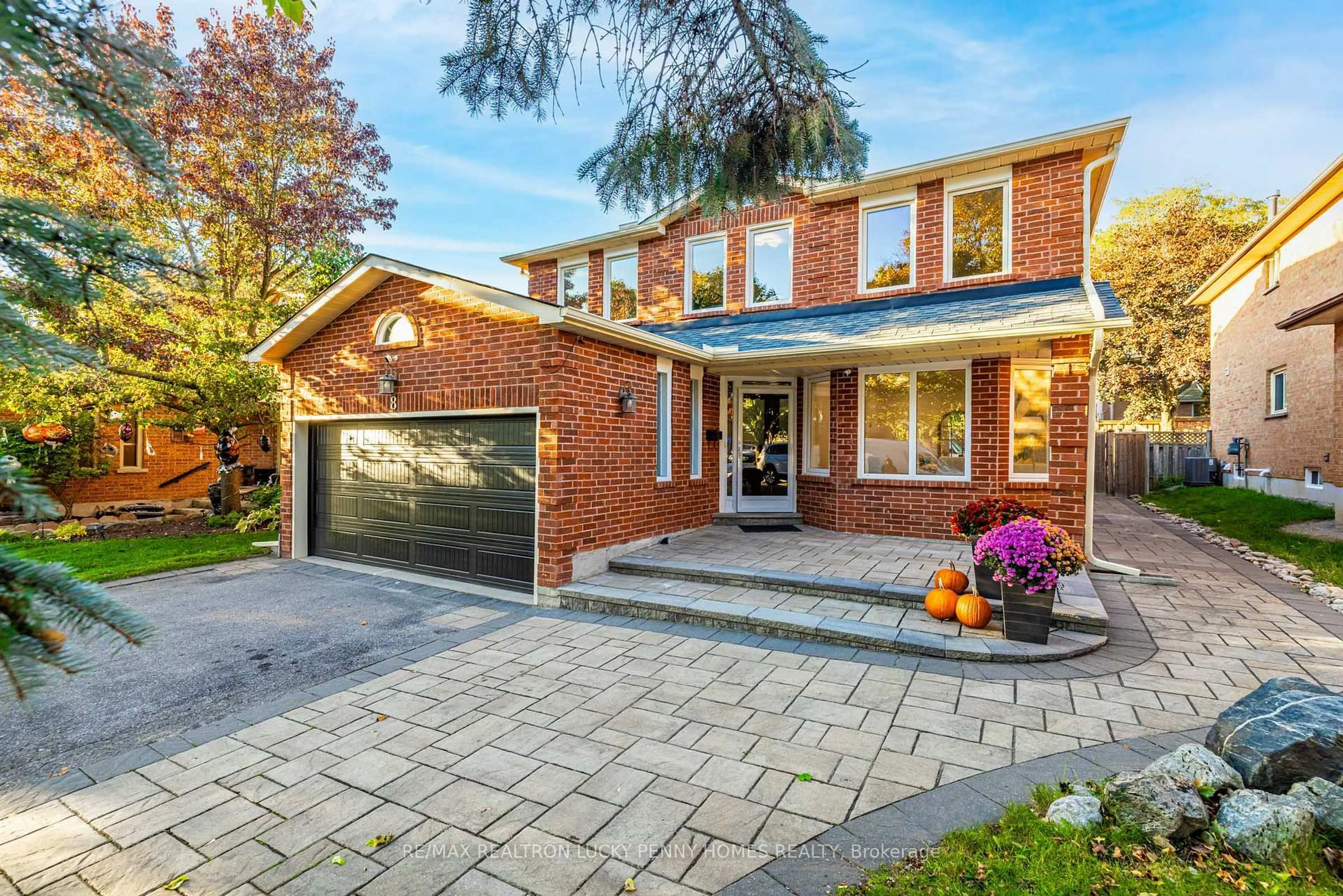 Home with brick exterior material, street for 8 Hallam Rd, Markham Ontario L3P 5Y4